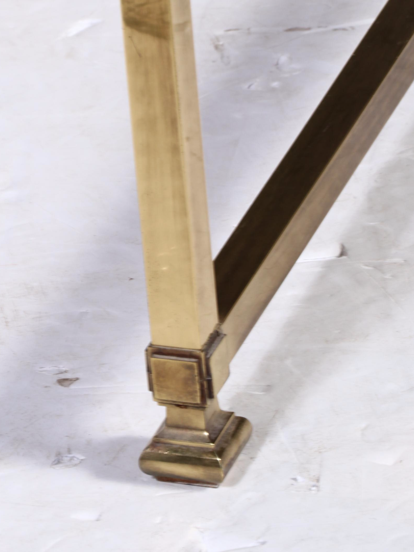 Sligh Campaign Style Mahogany and Brass Desk with Chair