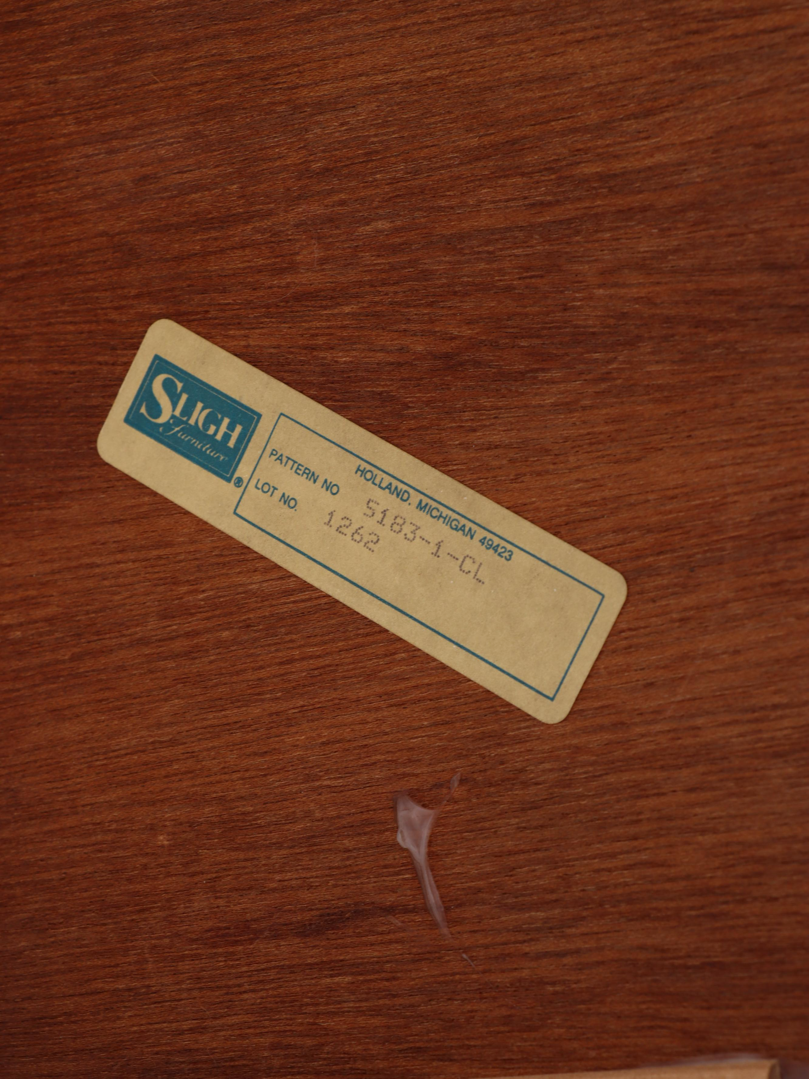 Sligh Campaign Style Mahogany and Brass Desk with Chair