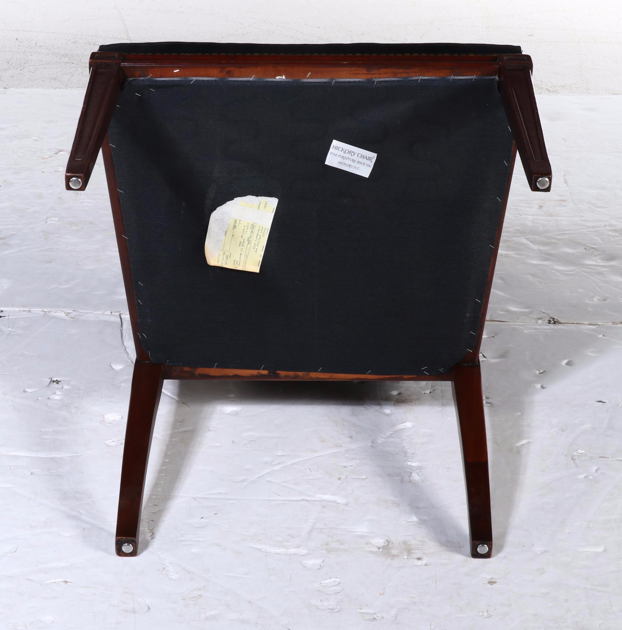 Sligh Campaign Style Mahogany and Brass Desk with Chair