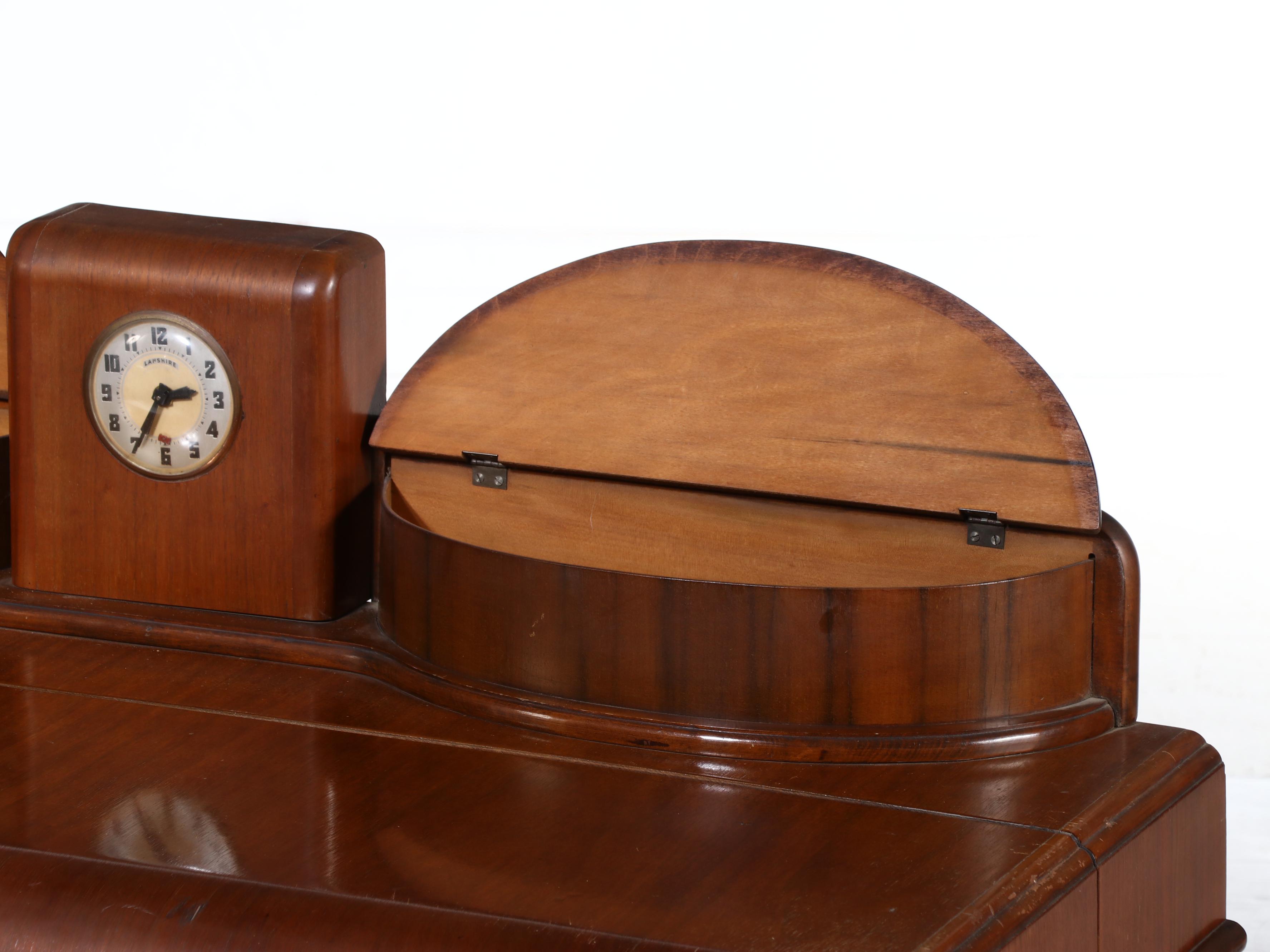 Ed Roos Company Cedar Chest with Drawers and Clock, Mid-20th Century