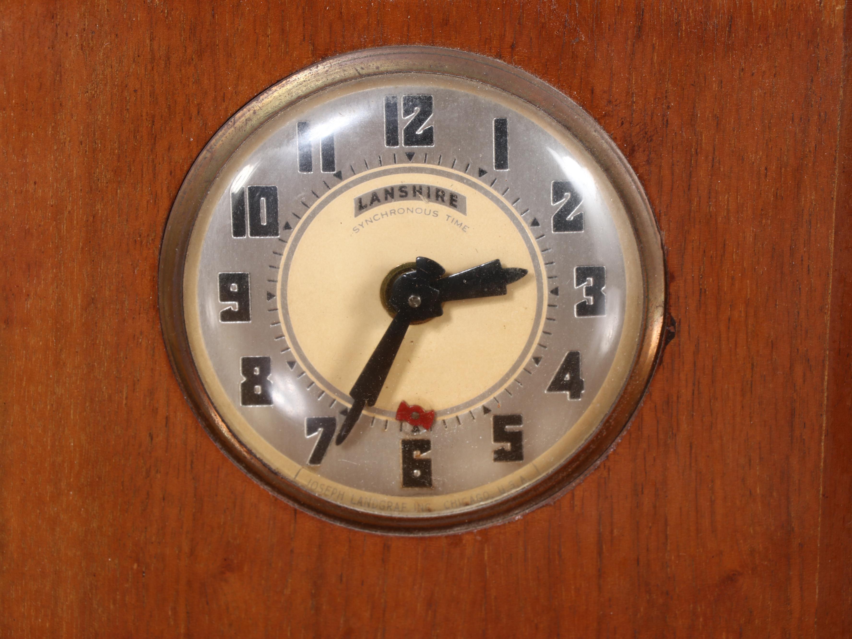 Ed Roos Company Cedar Chest with Drawers and Clock, Mid-20th Century
