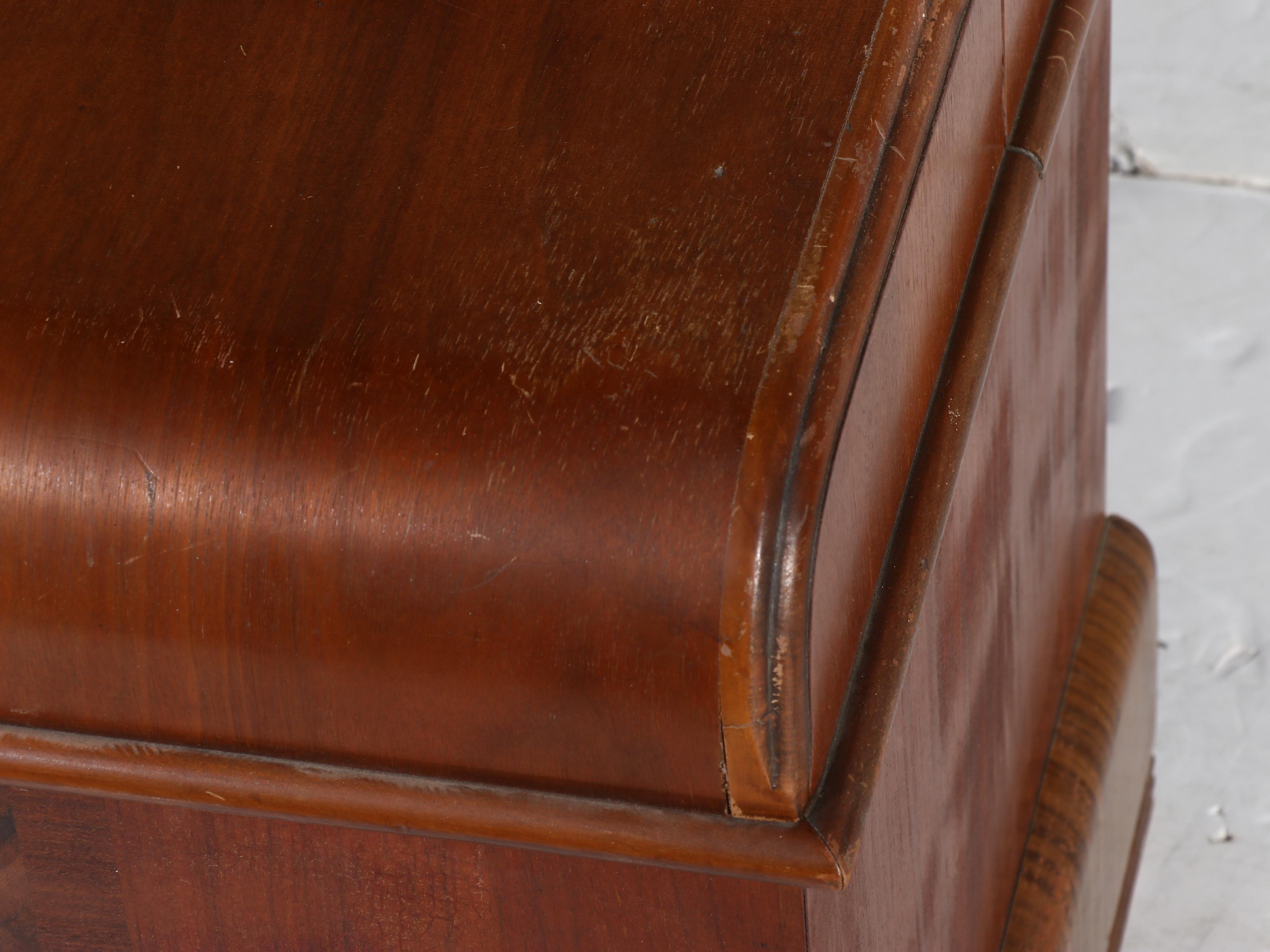 Ed Roos Company Cedar Chest with Drawers and Clock, Mid-20th Century