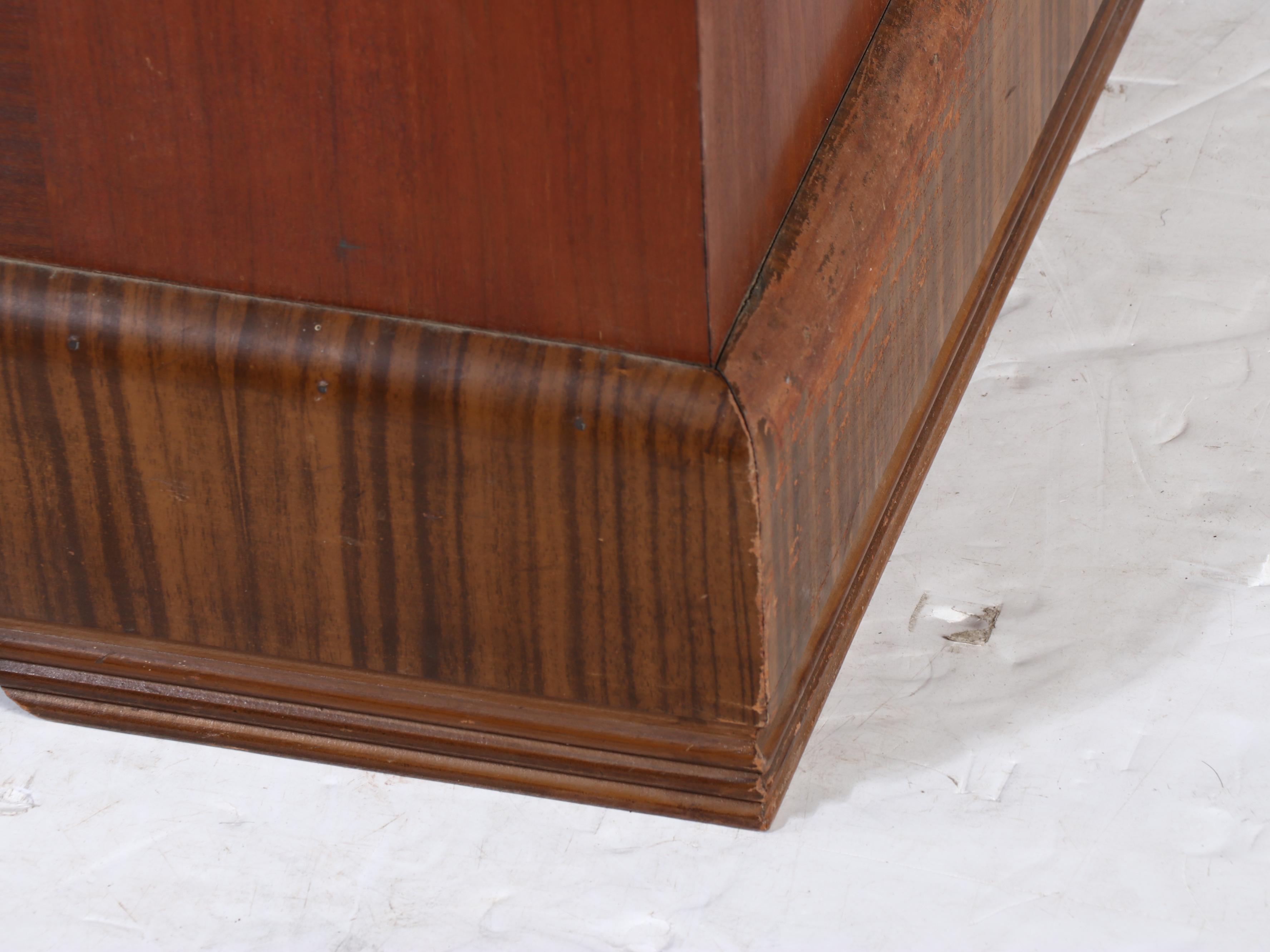 Ed Roos Company Cedar Chest with Drawers and Clock, Mid-20th Century