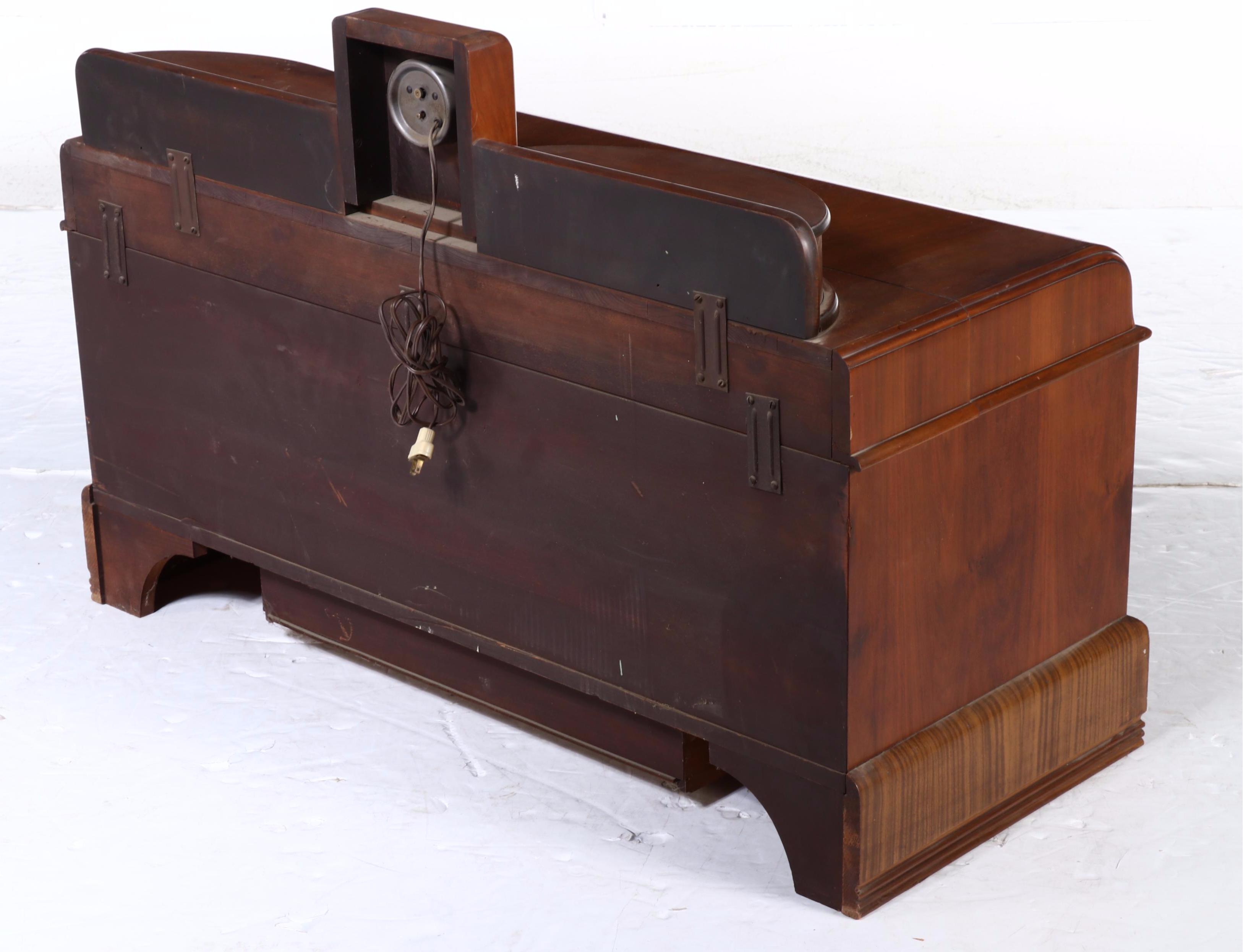 Ed Roos Company Cedar Chest with Drawers and Clock, Mid-20th Century