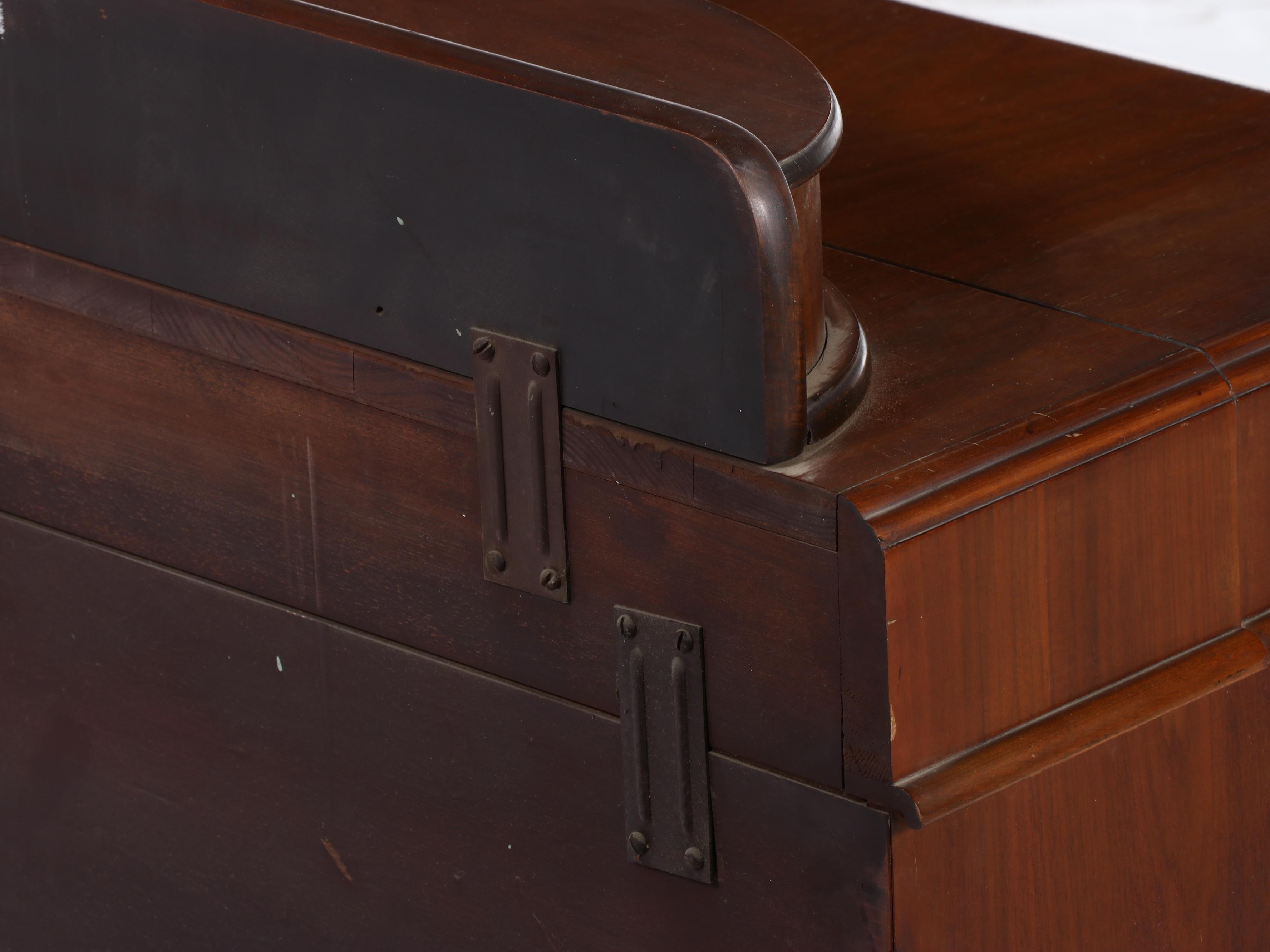 Ed Roos Company Cedar Chest with Drawers and Clock, Mid-20th Century