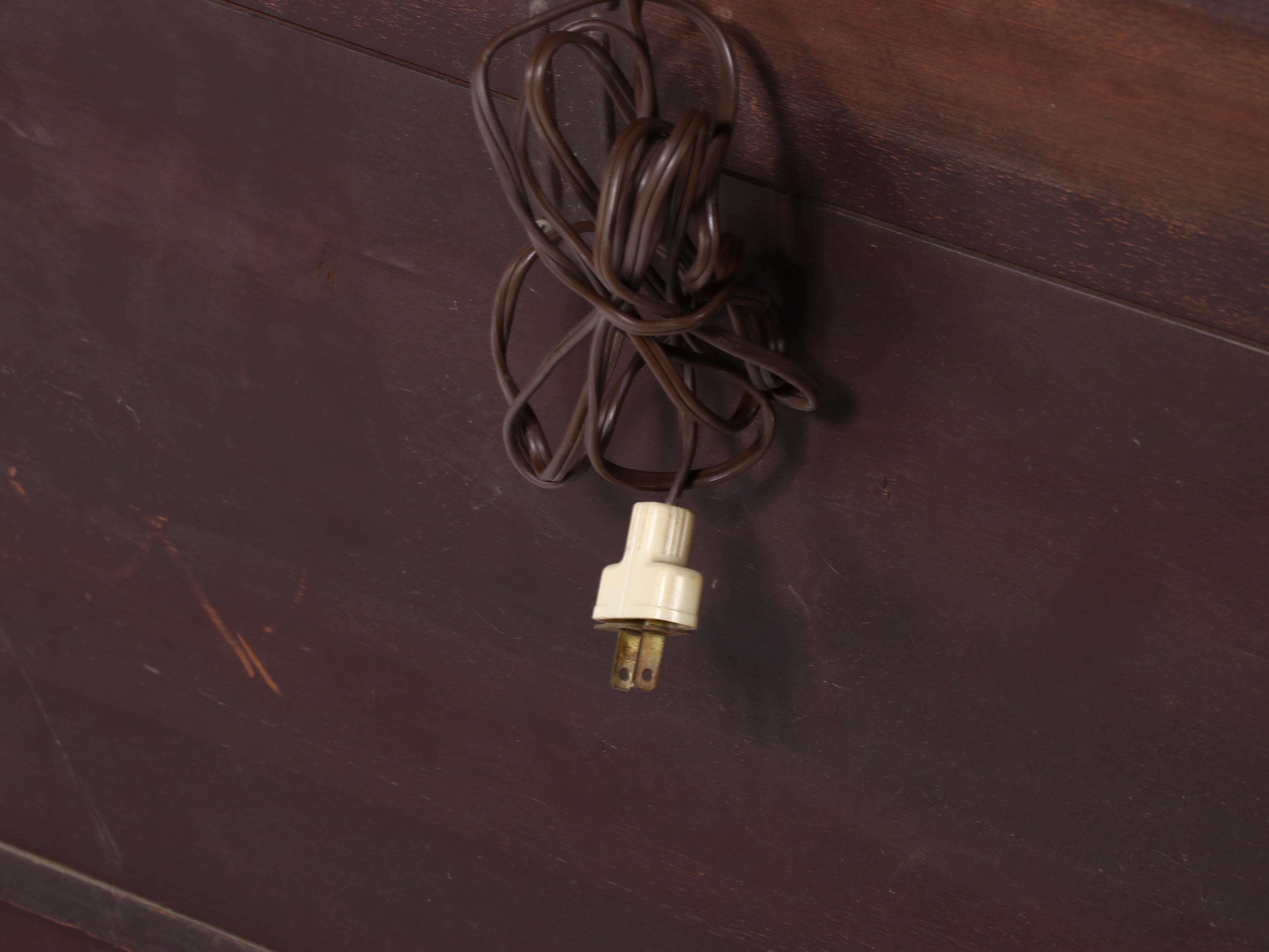 Ed Roos Company Cedar Chest with Drawers and Clock, Mid-20th Century