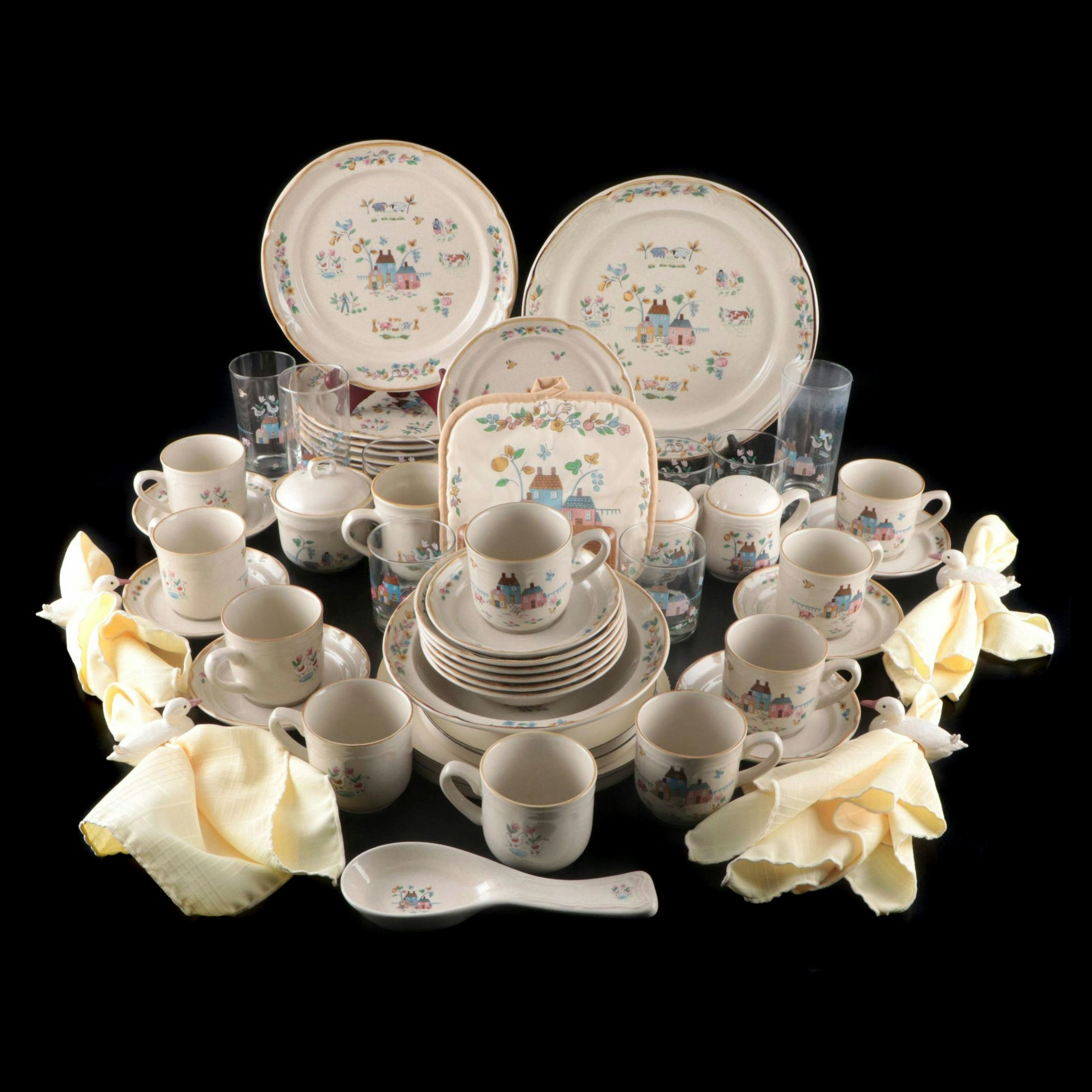 International "Heartland" Stoneware Dinnerware, Glasses and Table Accessories