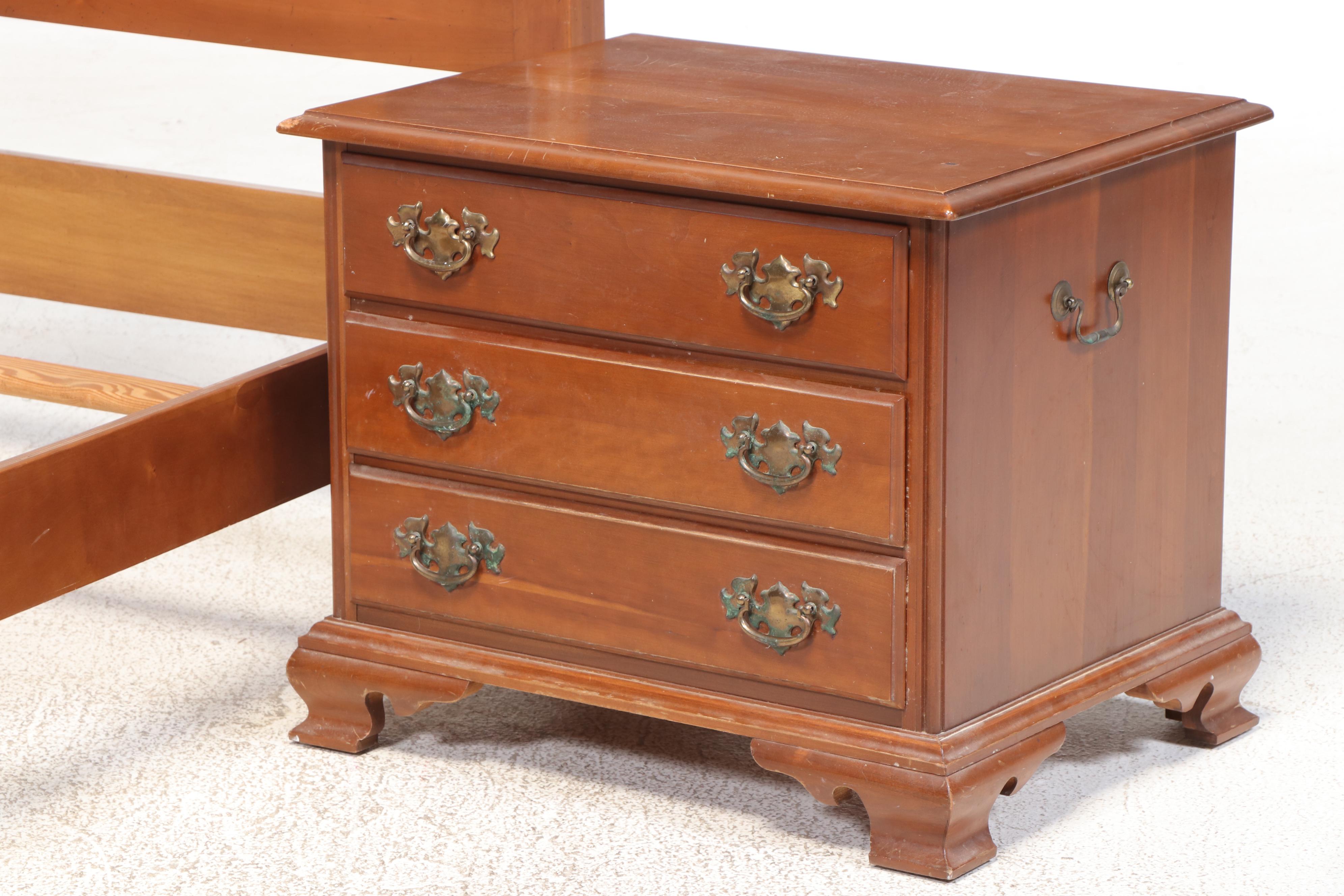 Three-Piece Colonial Style Cherrywood Bedroom Group, Incl. Taylor Jamestown