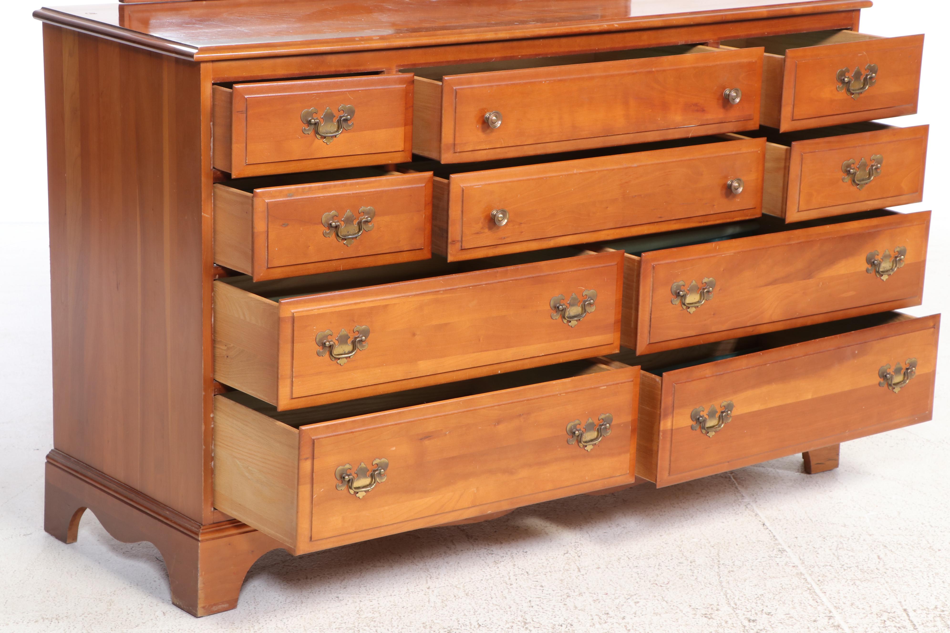 Three-Piece Colonial Style Cherrywood Bedroom Group, Incl. Taylor Jamestown