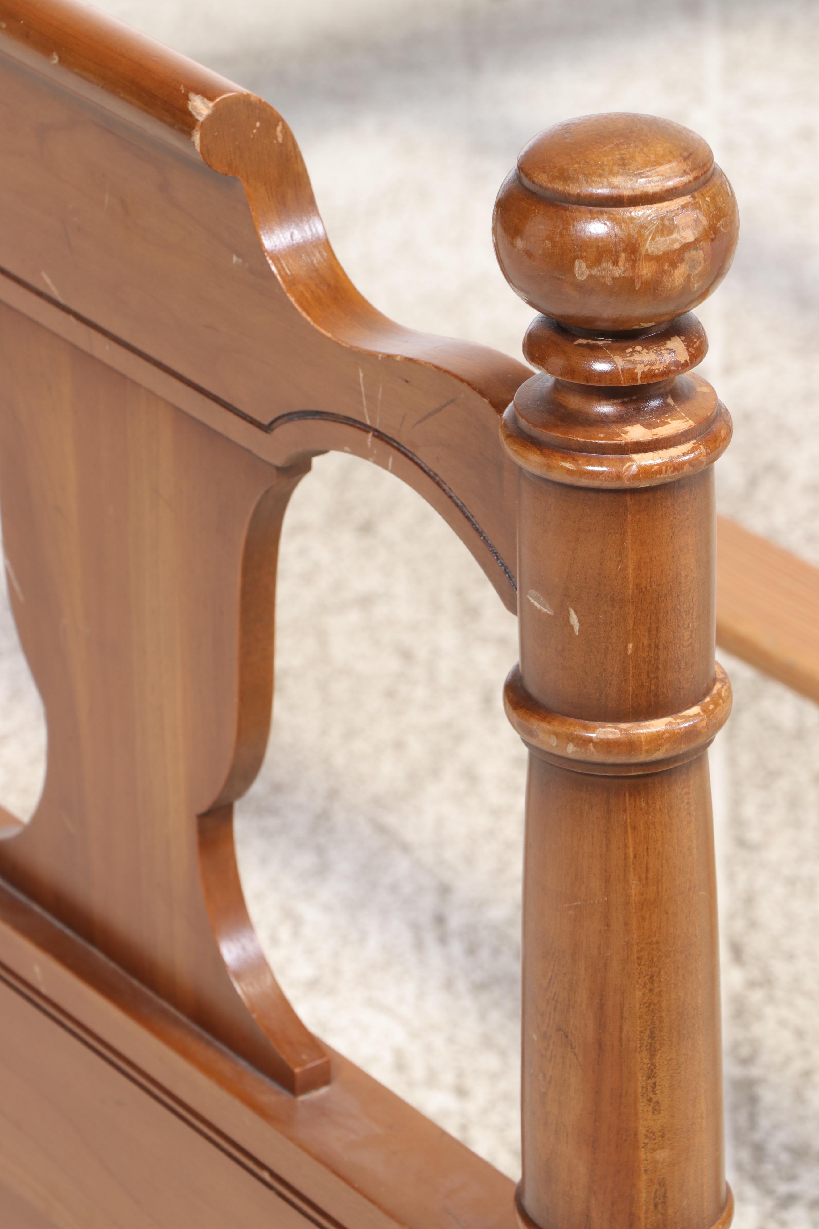 Three-Piece Colonial Style Cherrywood Bedroom Group, Incl. Taylor Jamestown