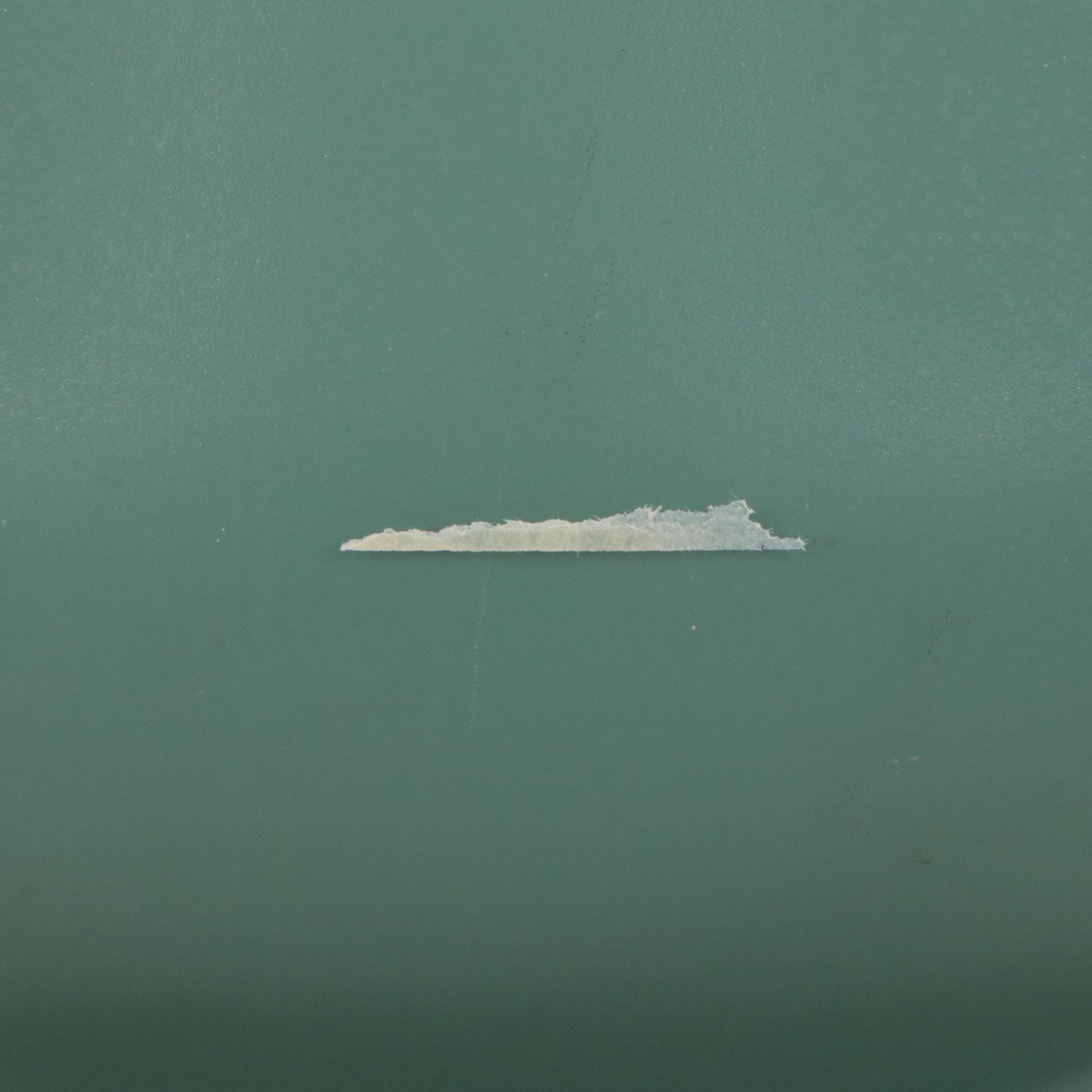 Blue Ceramic and Brass Table Lamp with Silk Drum Shade, Mid-20th C