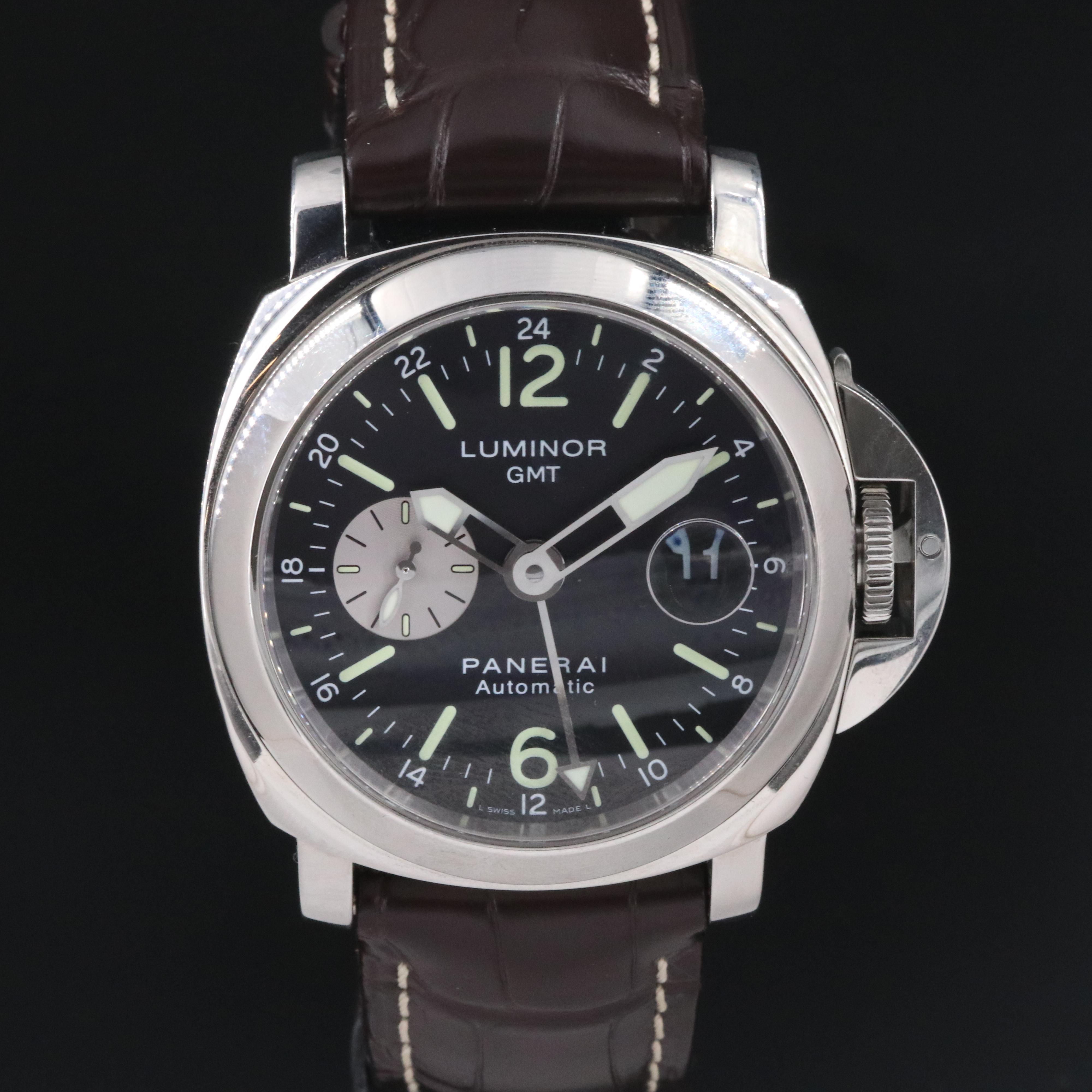 Panerai Luminor GMT PAM00088 Steel Automatic Watch