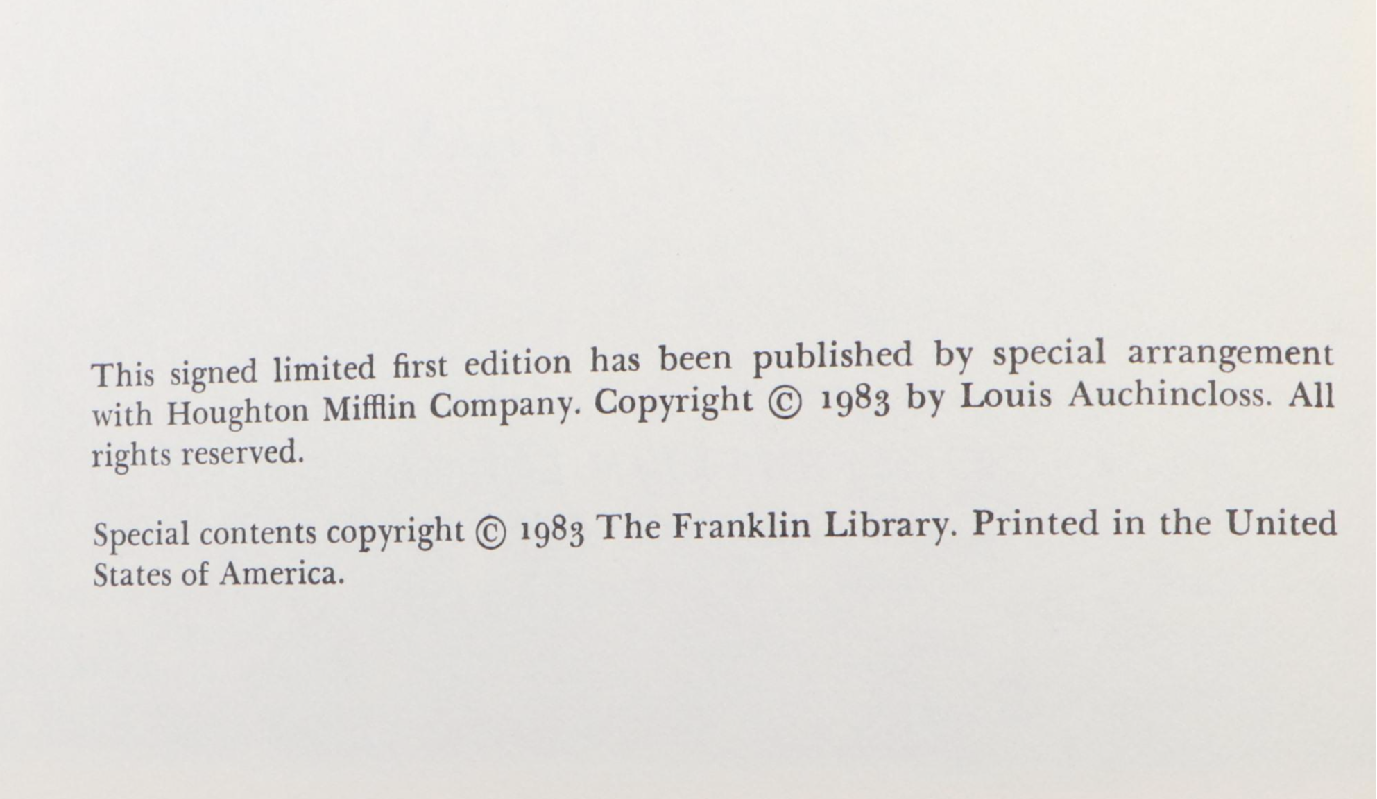 Franklin Library Signed First Edition "Eva Luna" by Isabel Allende and More