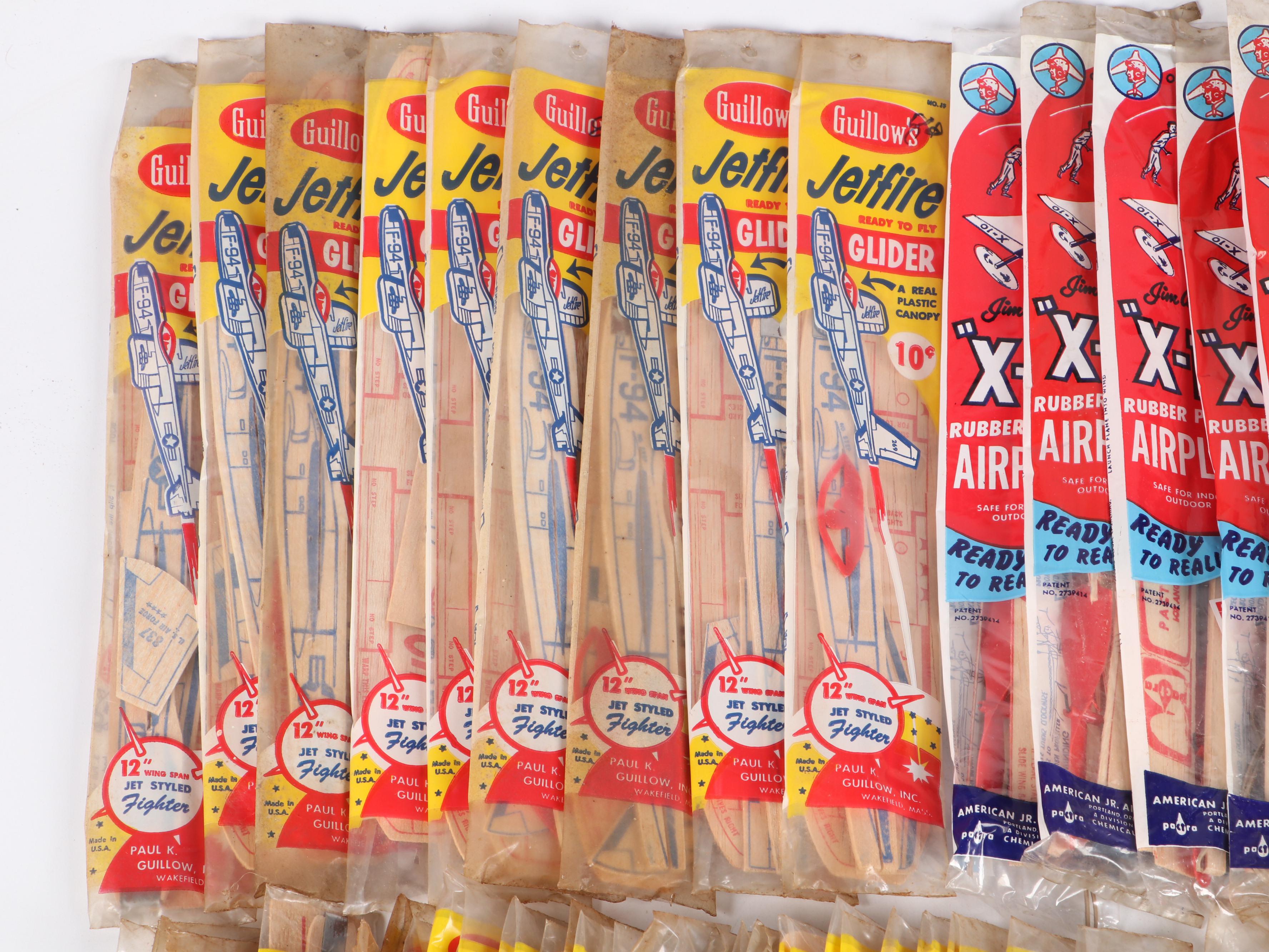 Paul K. Guillow "Flying Clown," "Jetfire" and More Airplane Model Kits