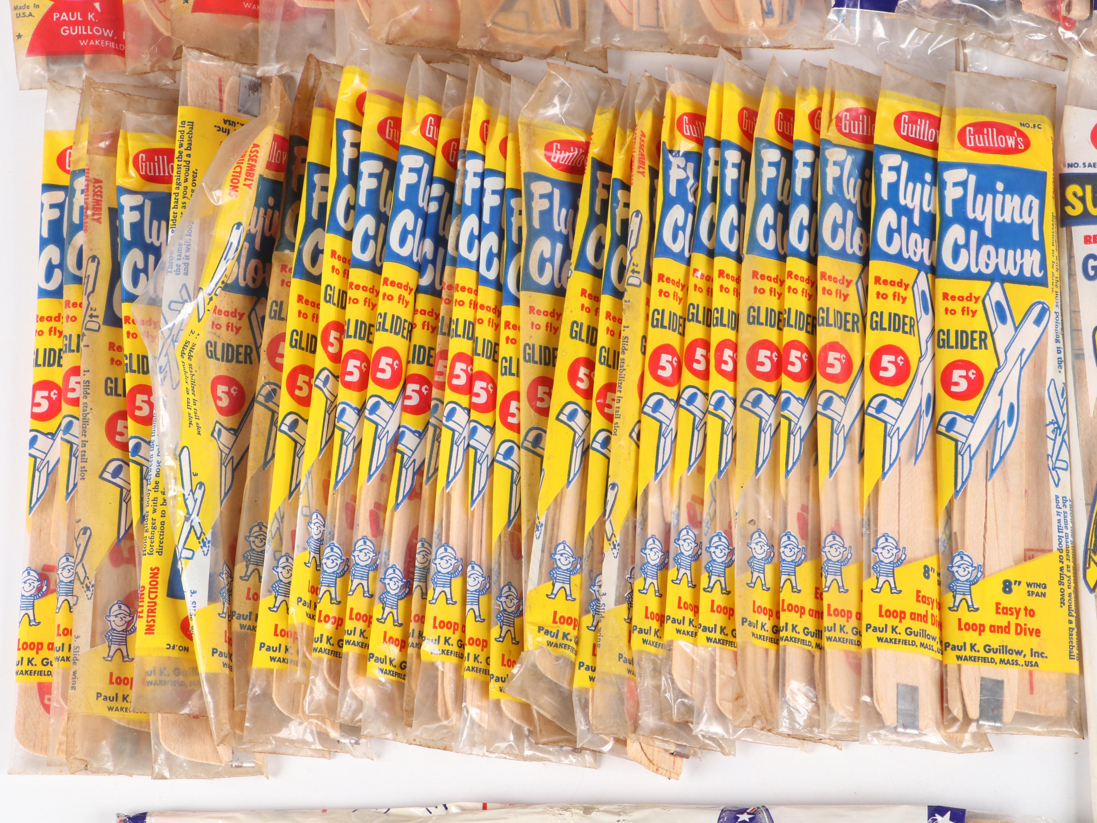 Paul K. Guillow "Flying Clown," "Jetfire" and More Airplane Model Kits