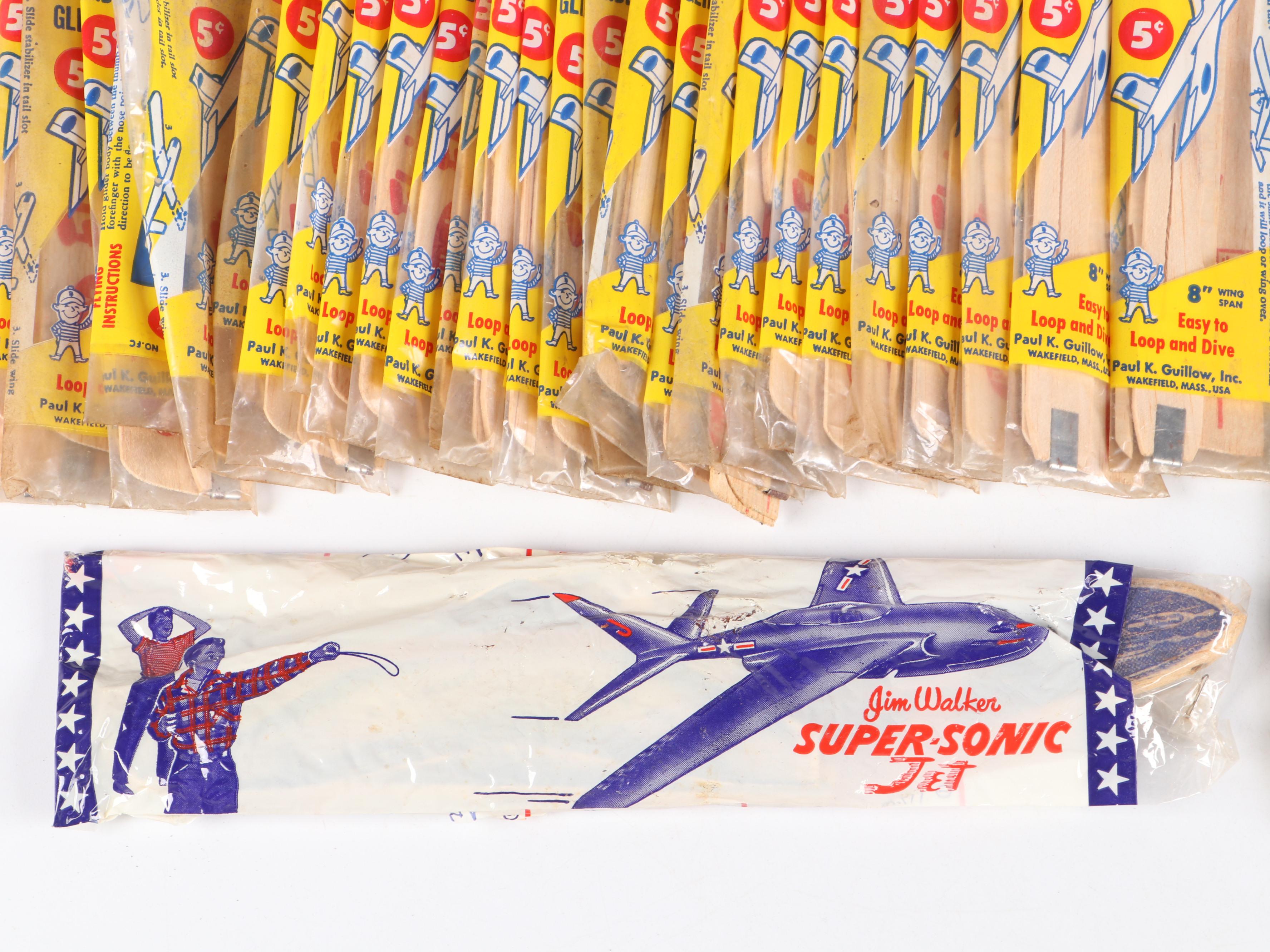 Paul K. Guillow "Flying Clown," "Jetfire" and More Airplane Model Kits