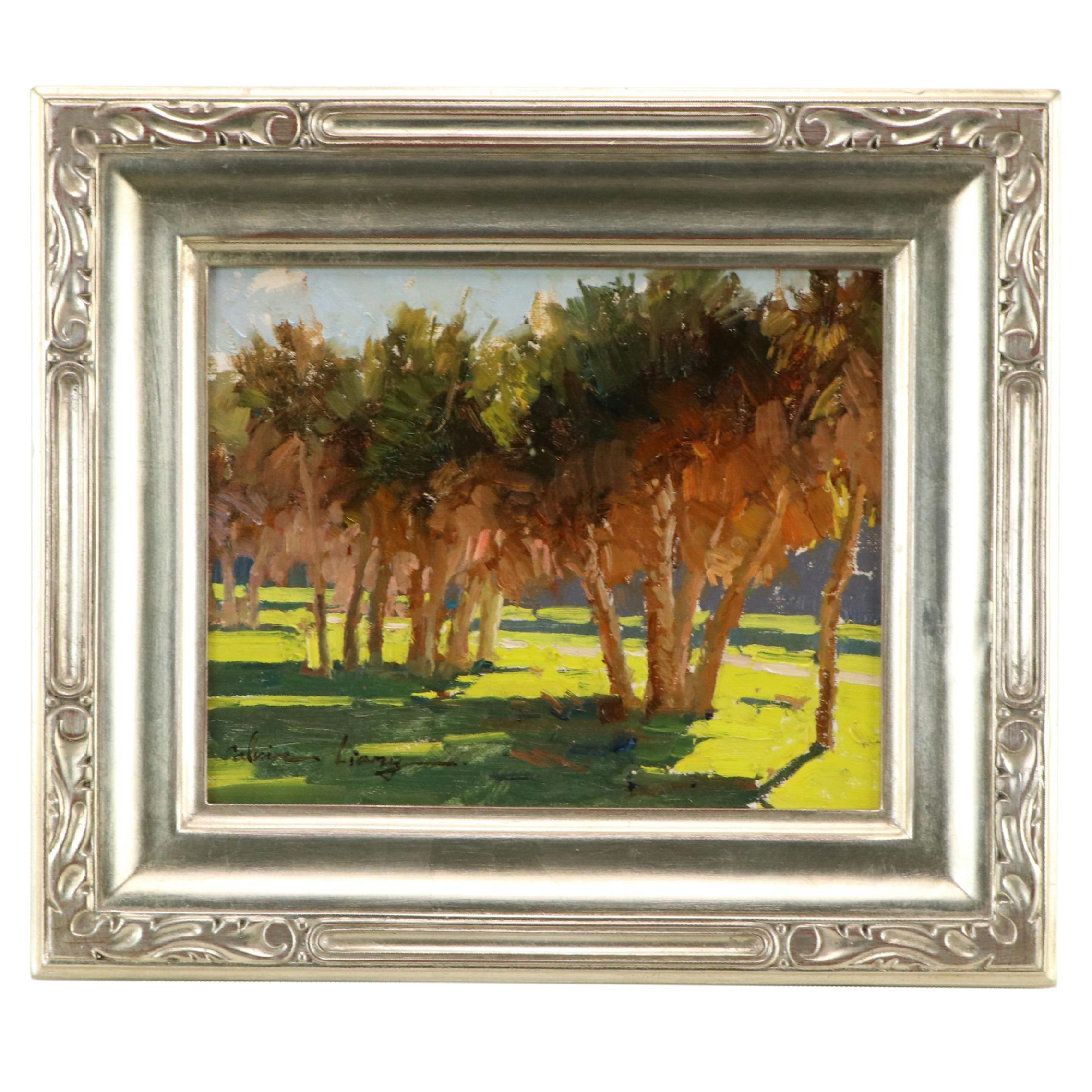 Calvin Liang Oil Landscape Painting "Shade / Shadows"