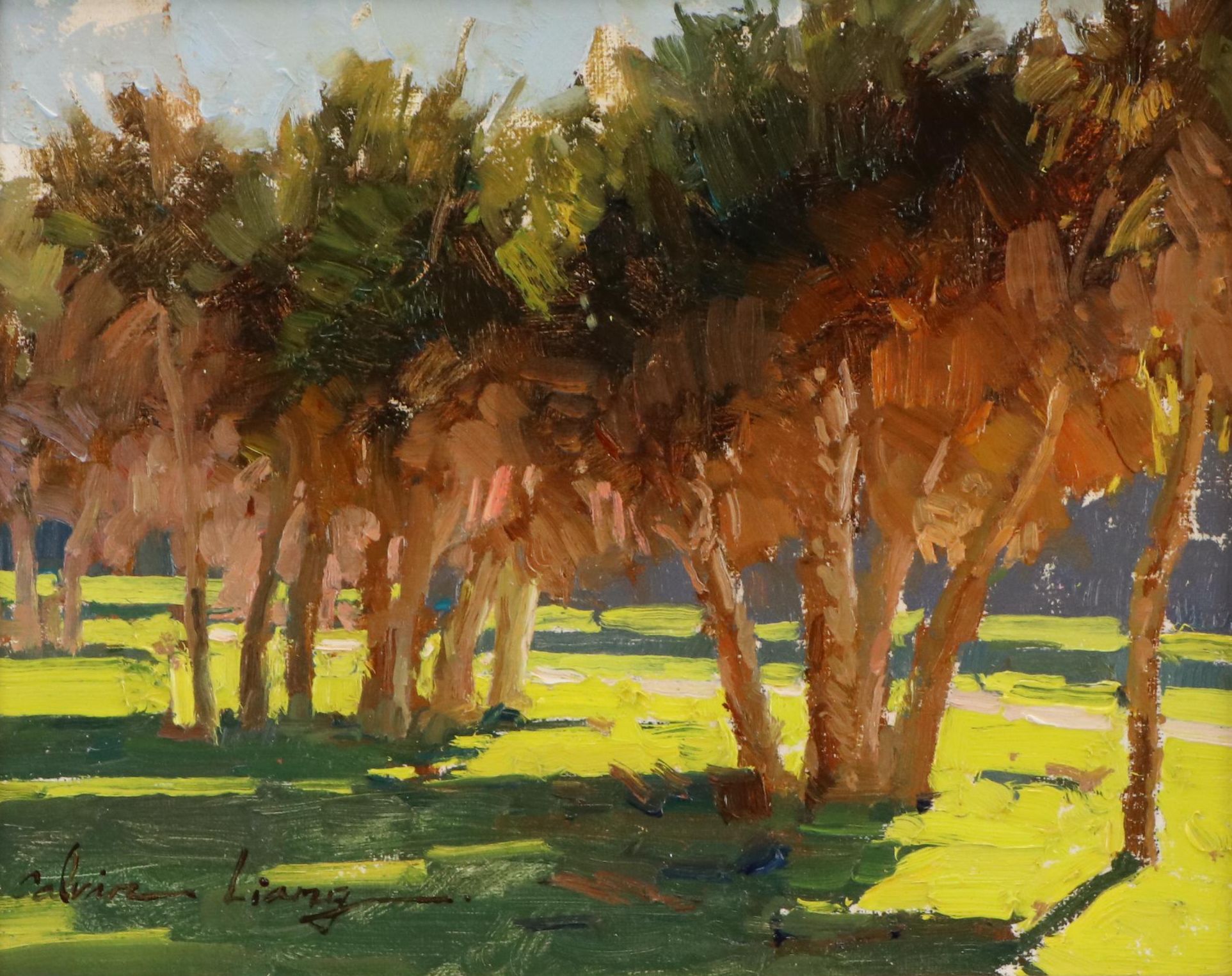 Calvin Liang Oil Landscape Painting "Shade / Shadows"