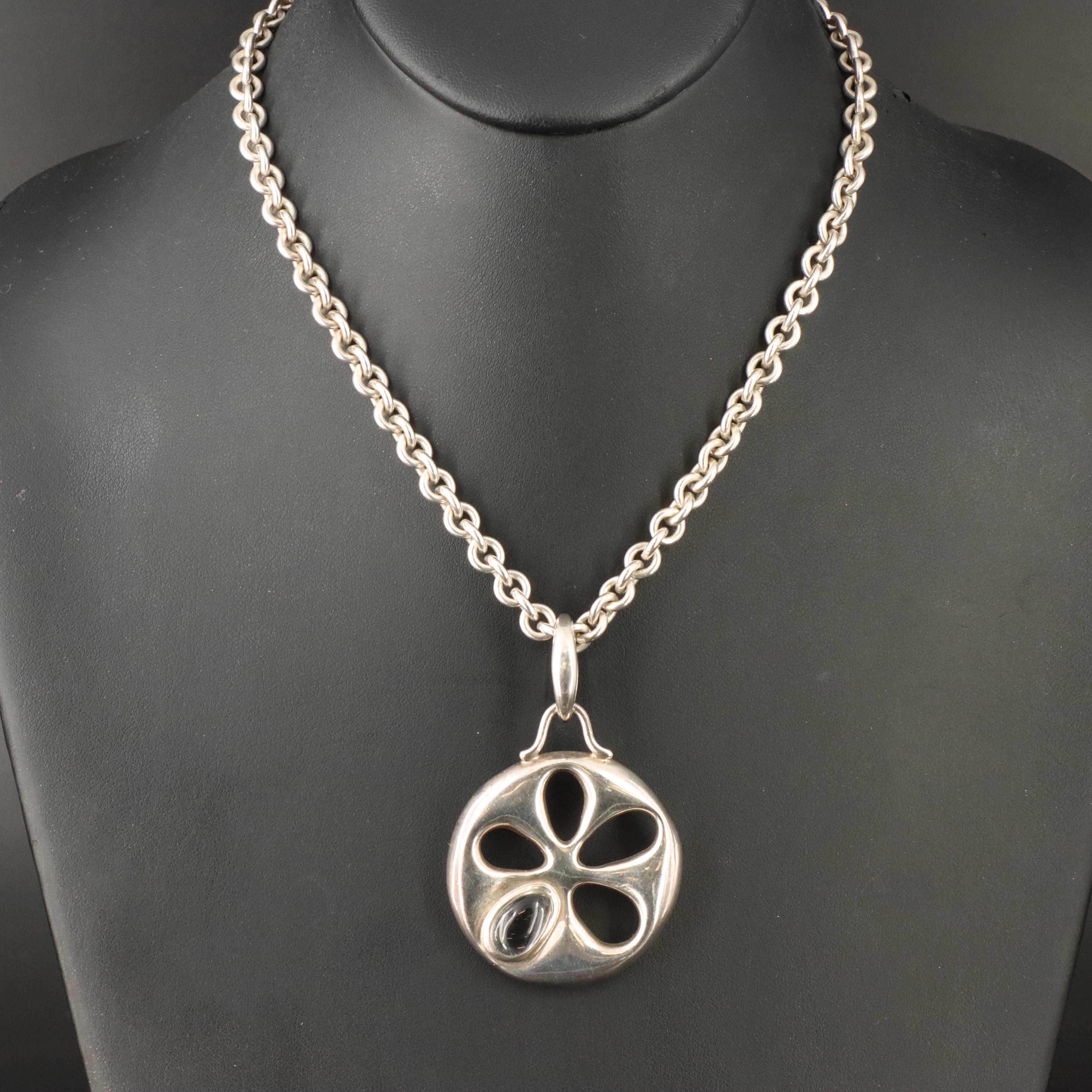 Tiffany & Co. Primrose Sterling and Amethyst Pendant Necklace