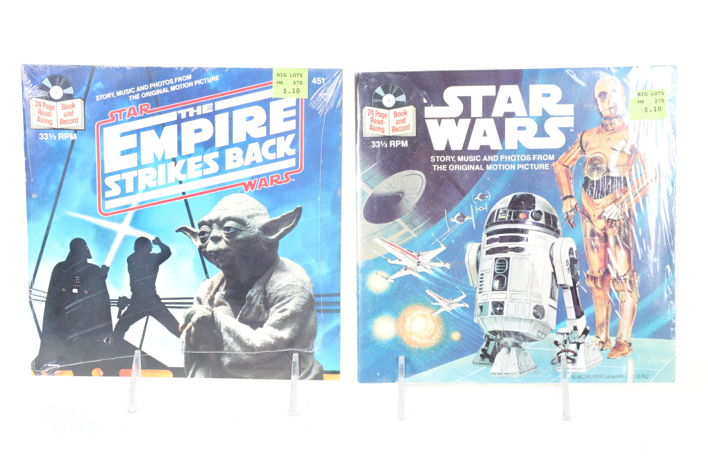 Star Wars Soundtrack Records, Cassettes, and Read-Along Stories on Vinyl