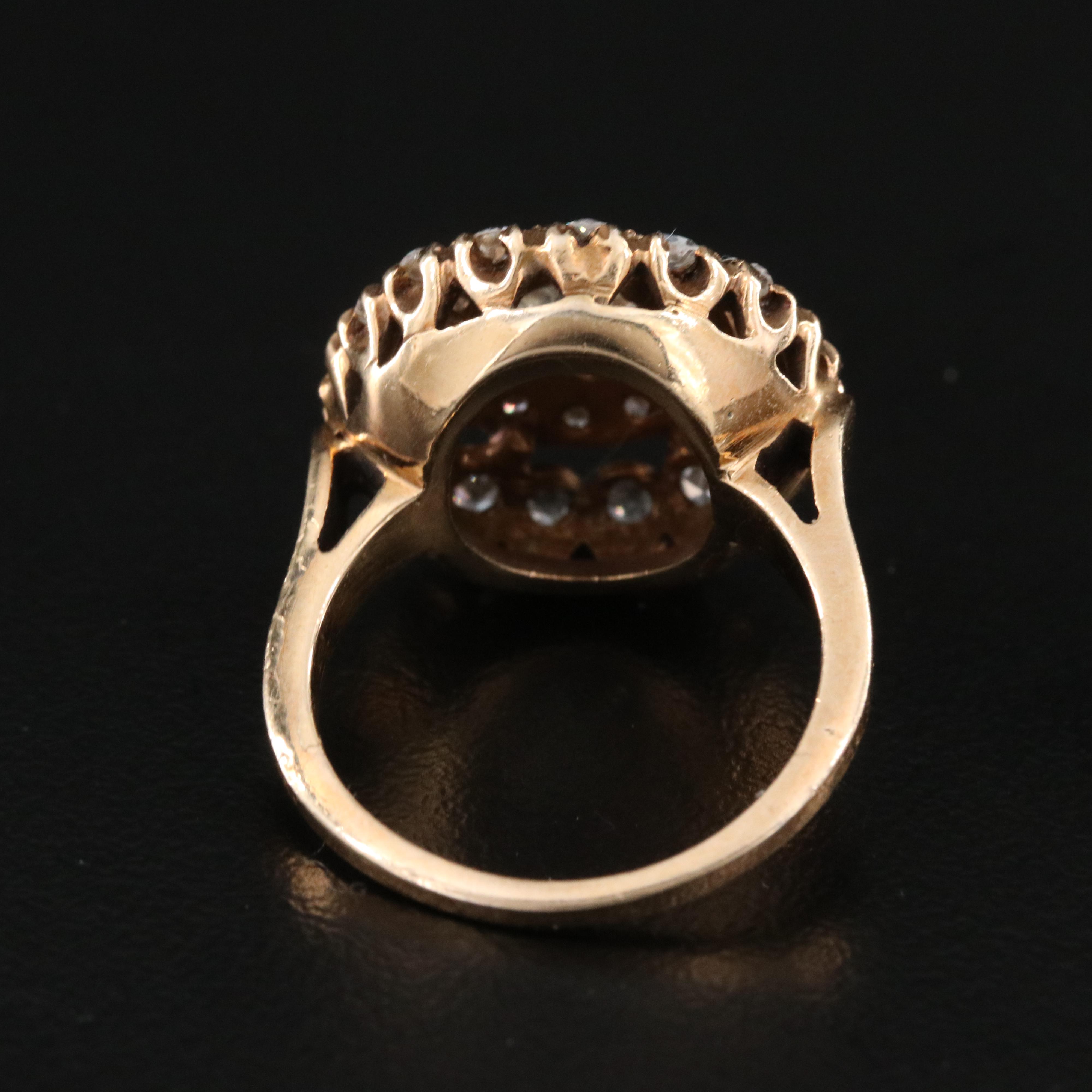 Vintage 14K 1.10 CTW Diamond Ring