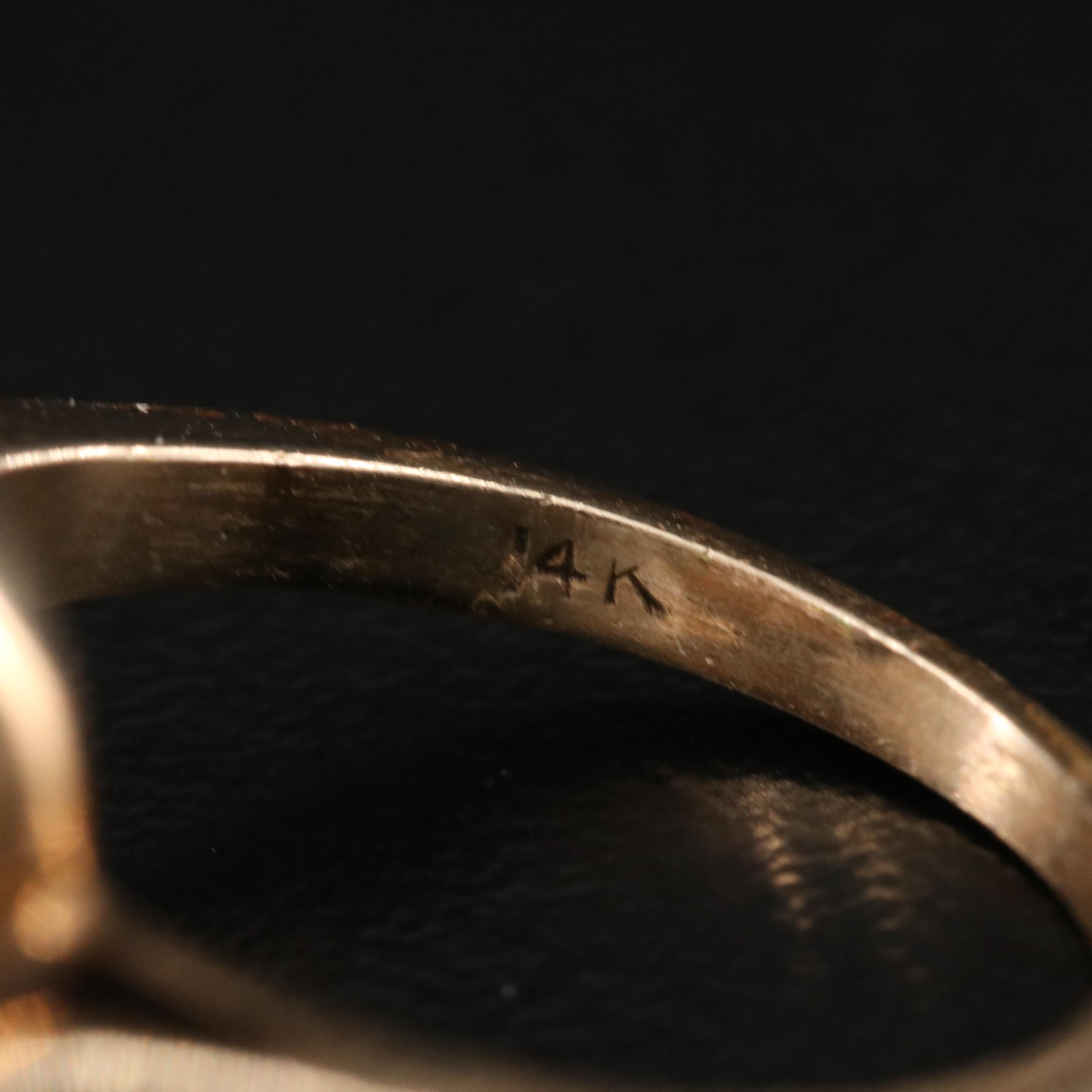 Vintage 14K 1.10 CTW Diamond Ring