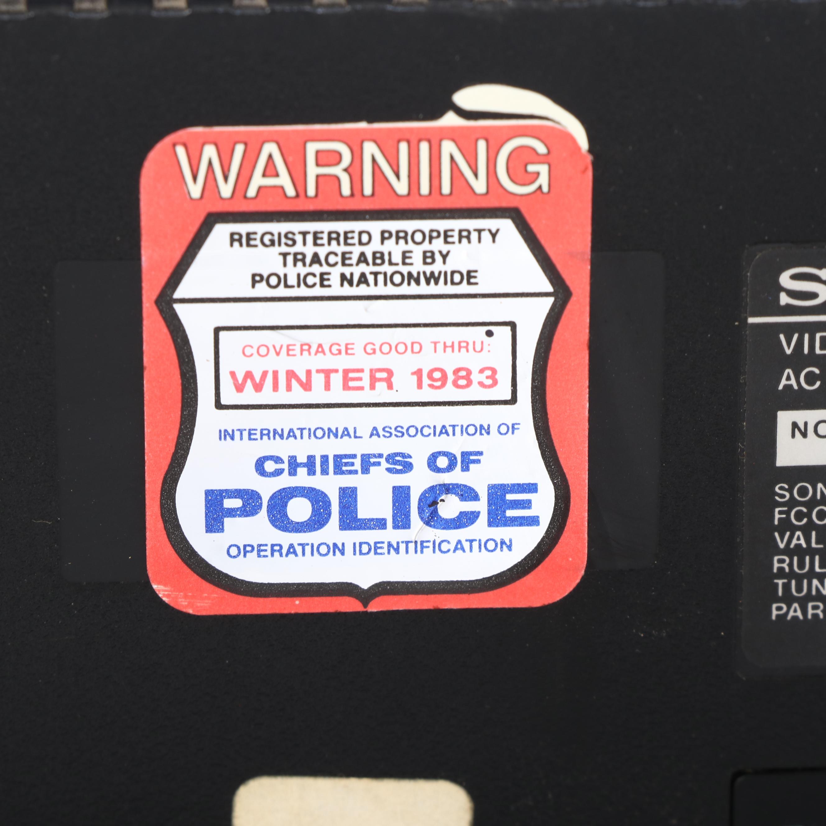 Sony Betamax Time Commander SL-5800 Video Cassette Recorder, 1980