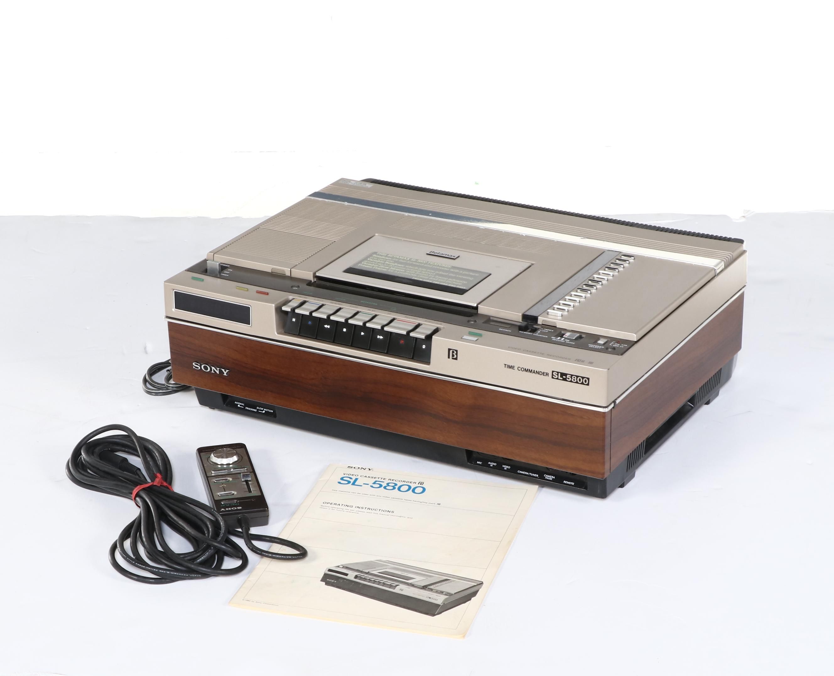 Sony Betamax Time Commander SL-5800 Video Cassette Recorder, 1980
