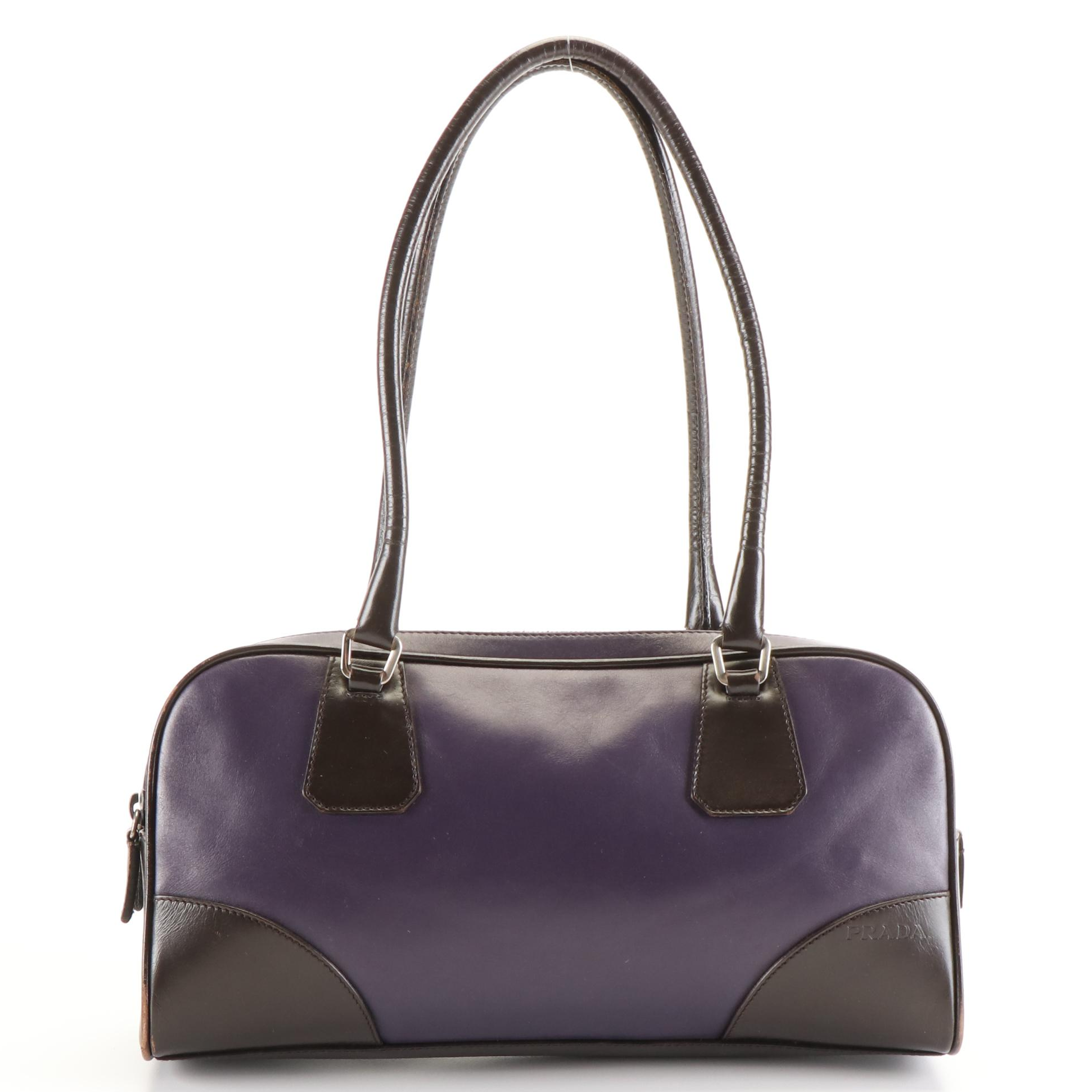 Prada Leather Vitello Sport Bowler Bag