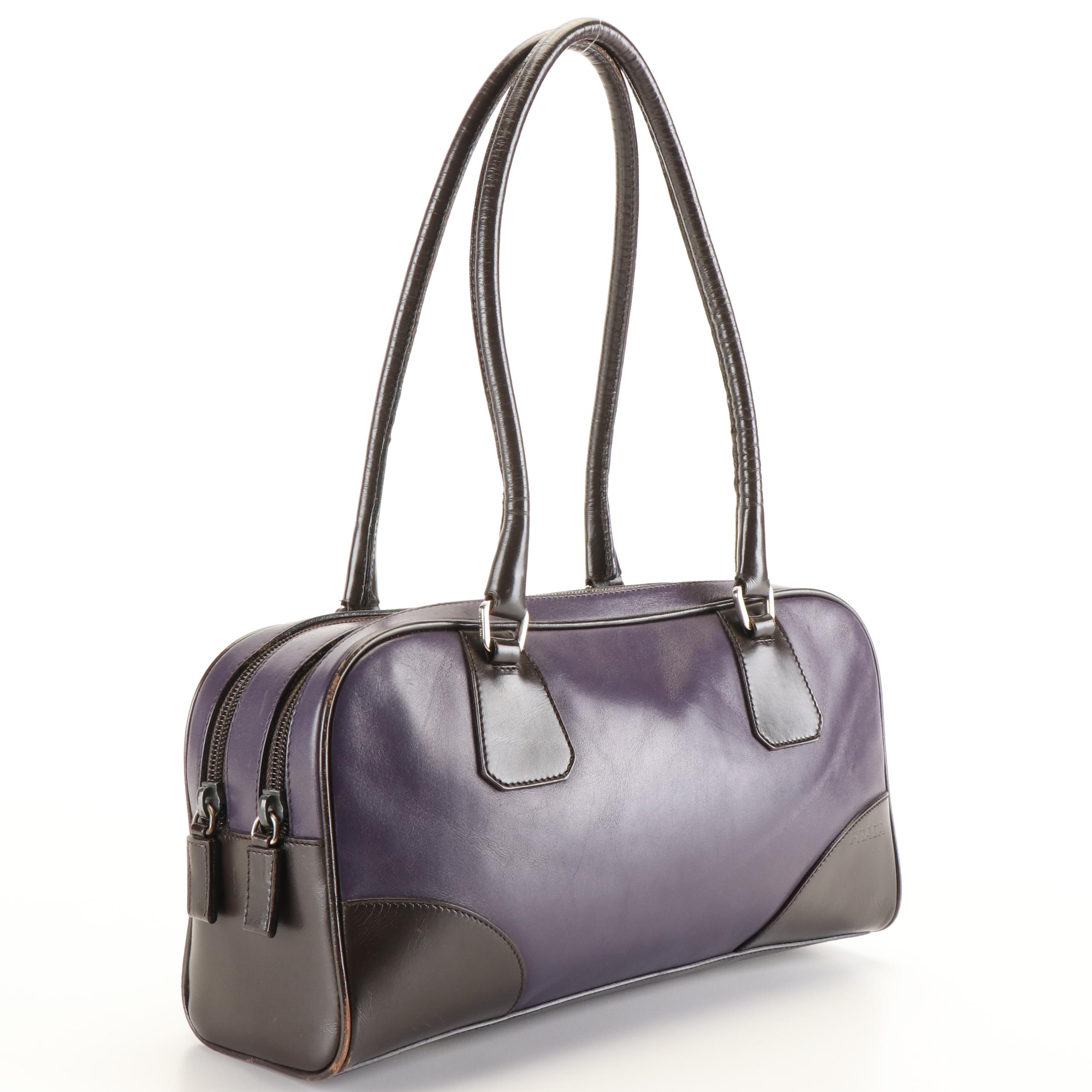 Prada Leather Vitello Sport Bowler Bag