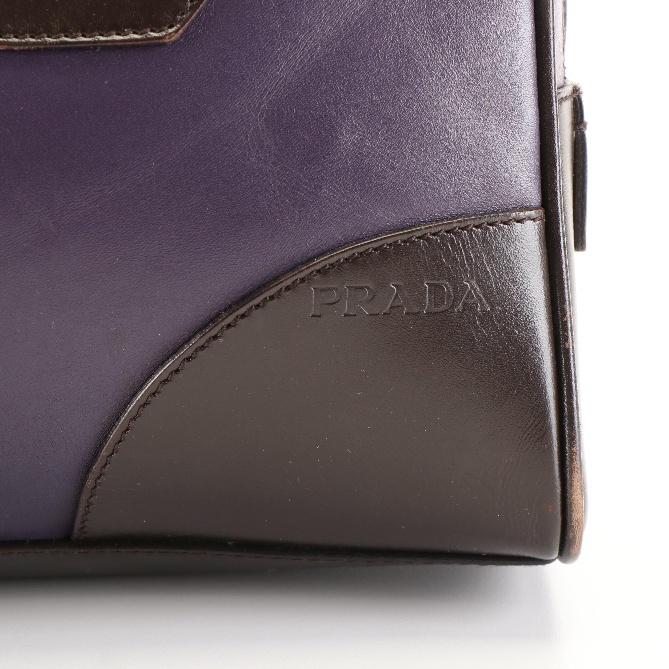 Prada Leather Vitello Sport Bowler Bag