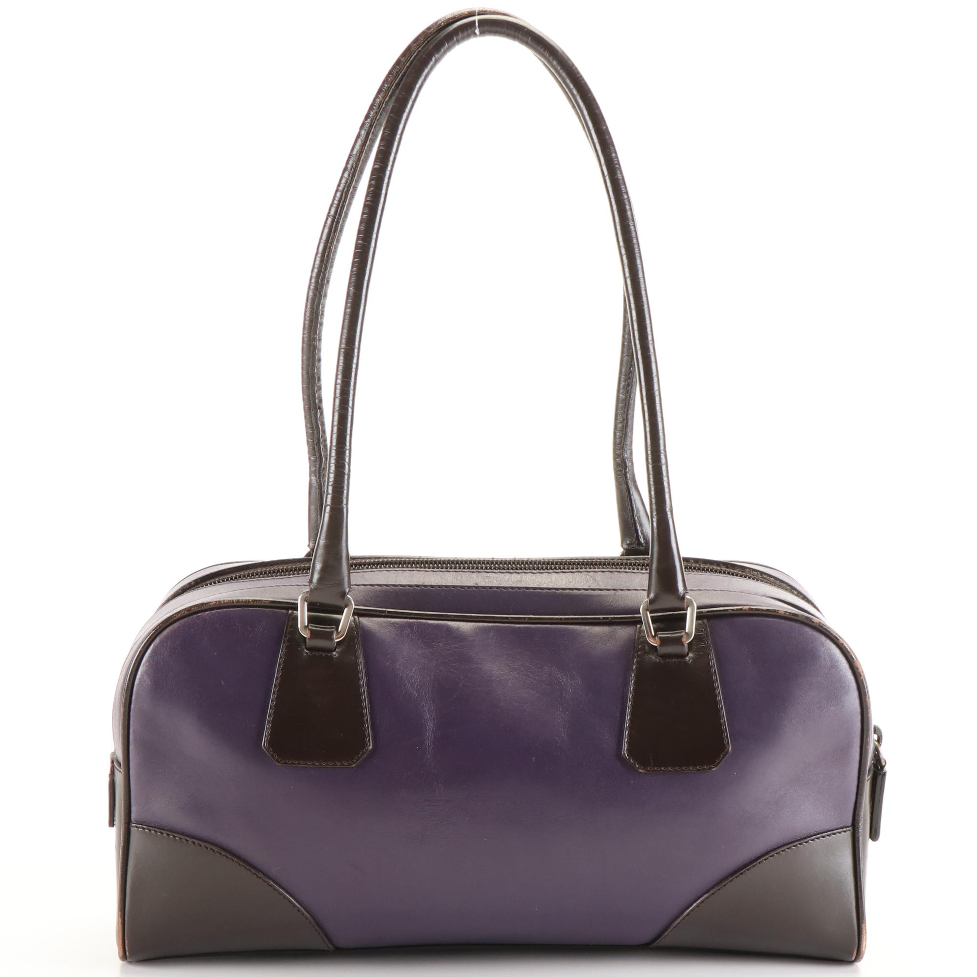 Prada Leather Vitello Sport Bowler Bag