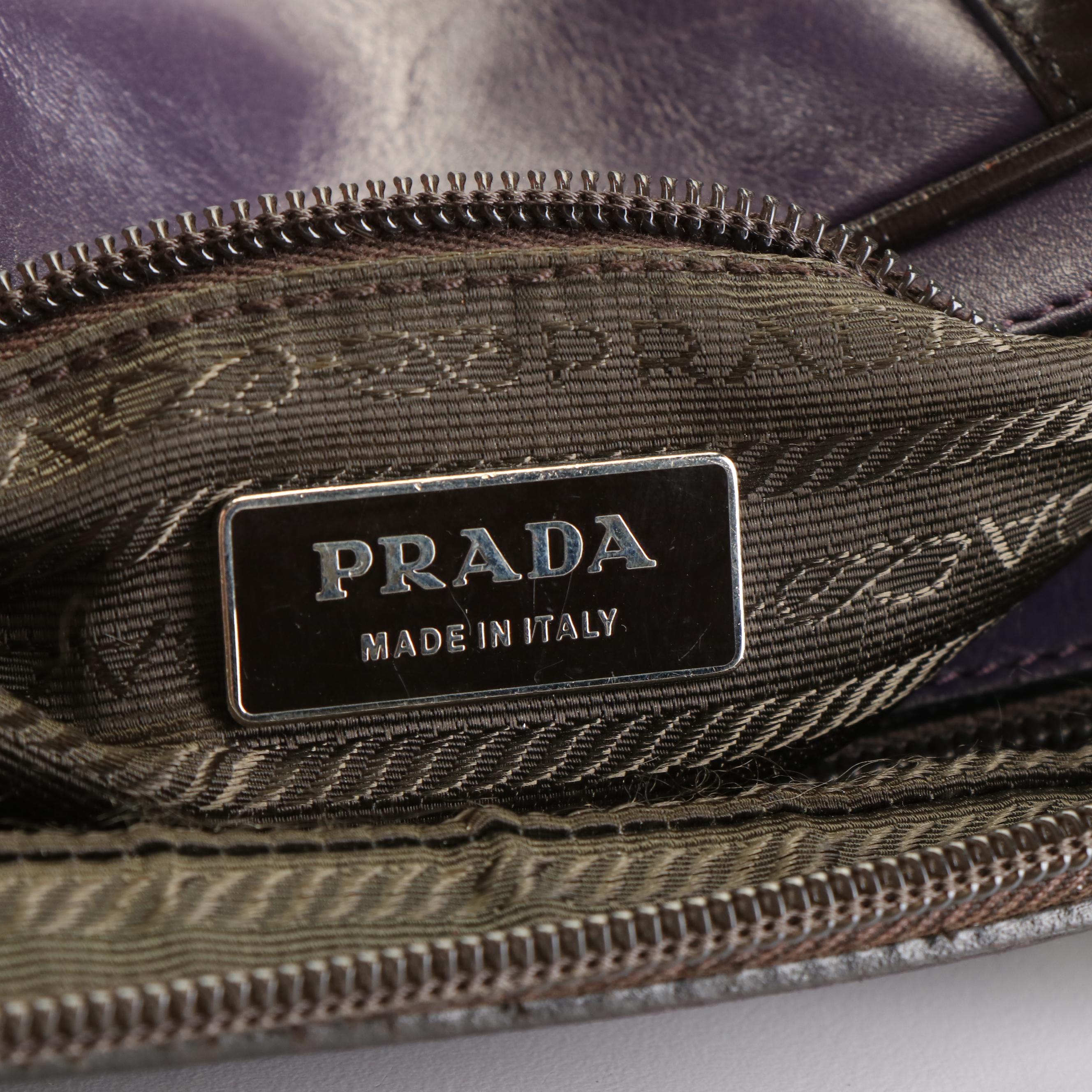 Prada Leather Vitello Sport Bowler Bag