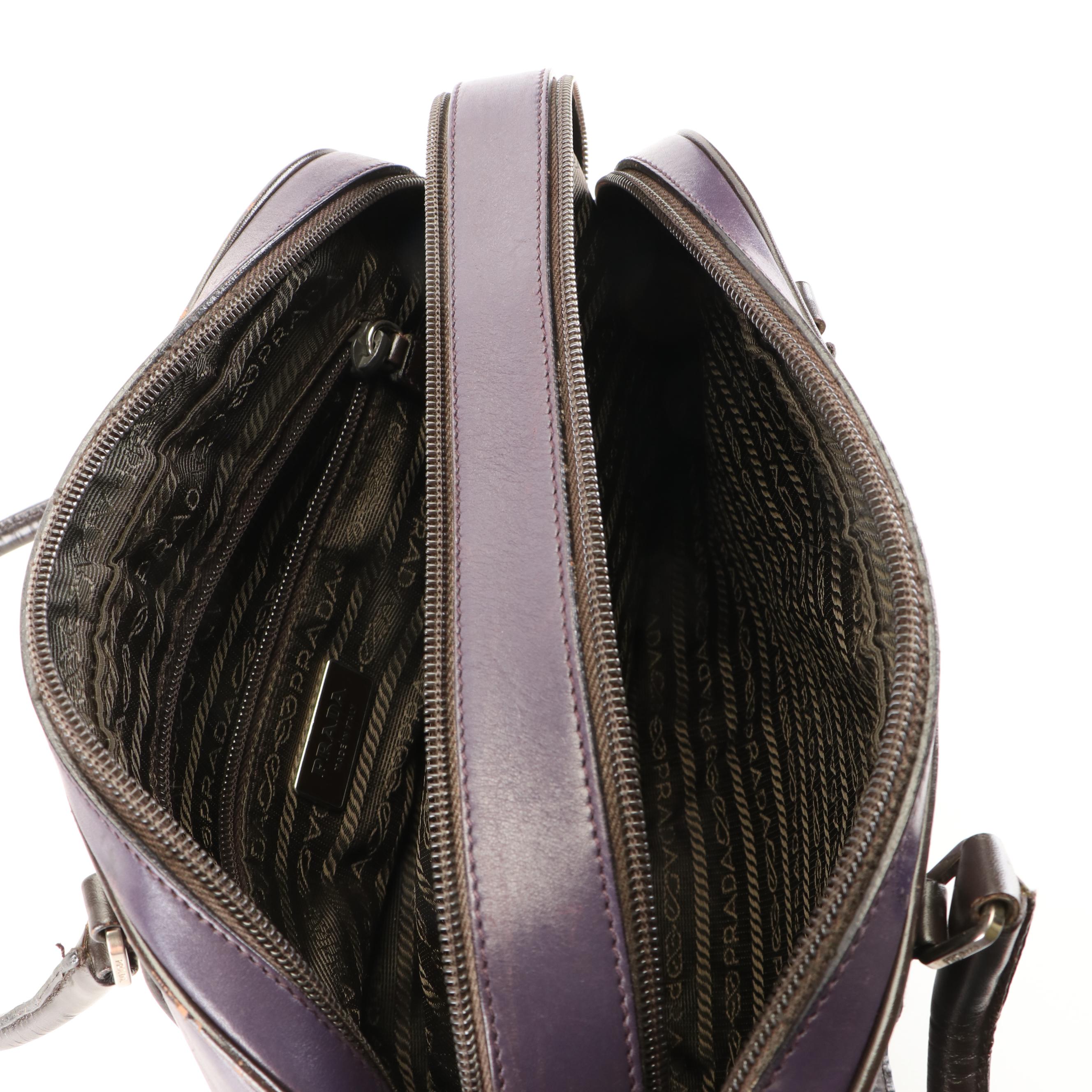 Prada Leather Vitello Sport Bowler Bag