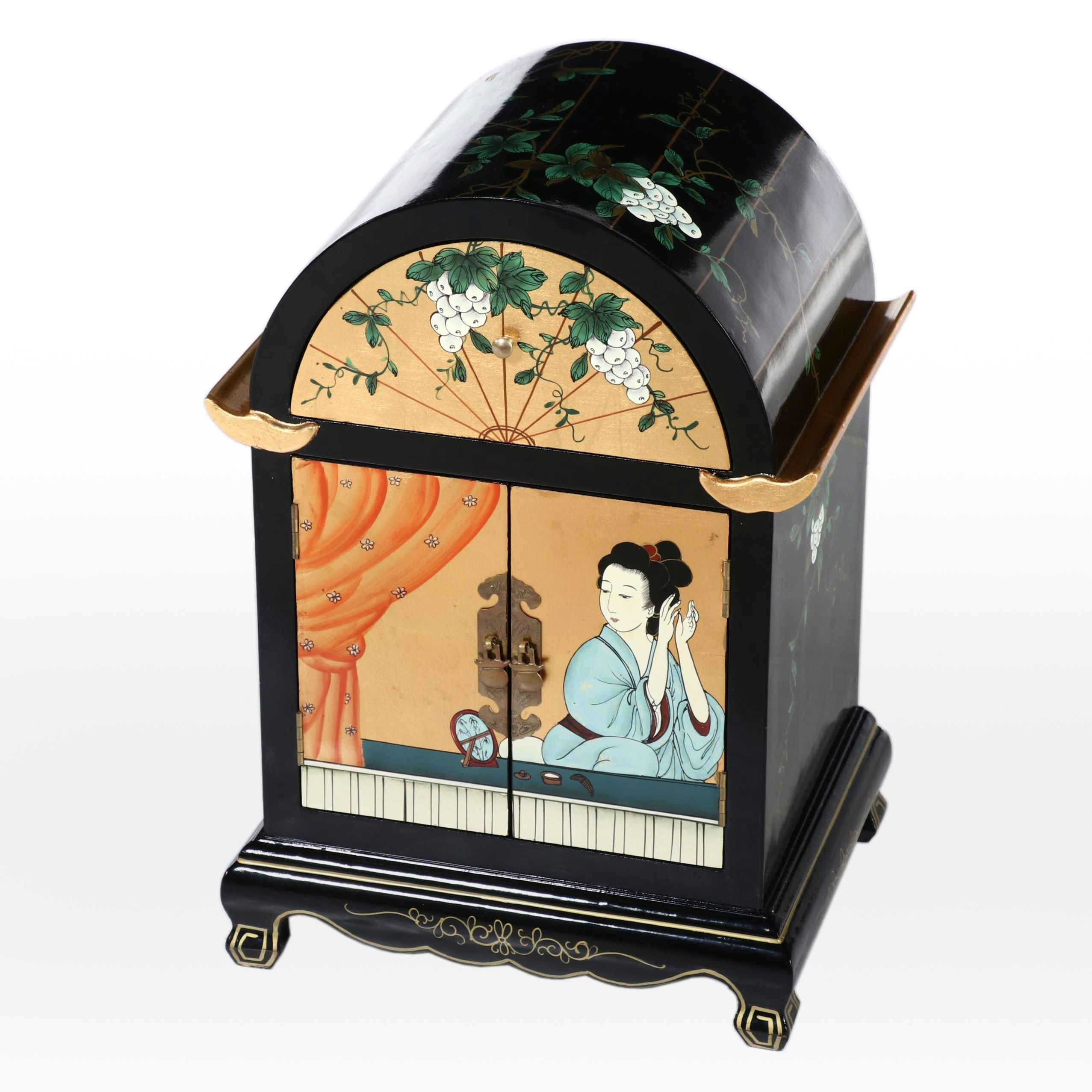 Japanese Lacquerware Tabletop Cabinet