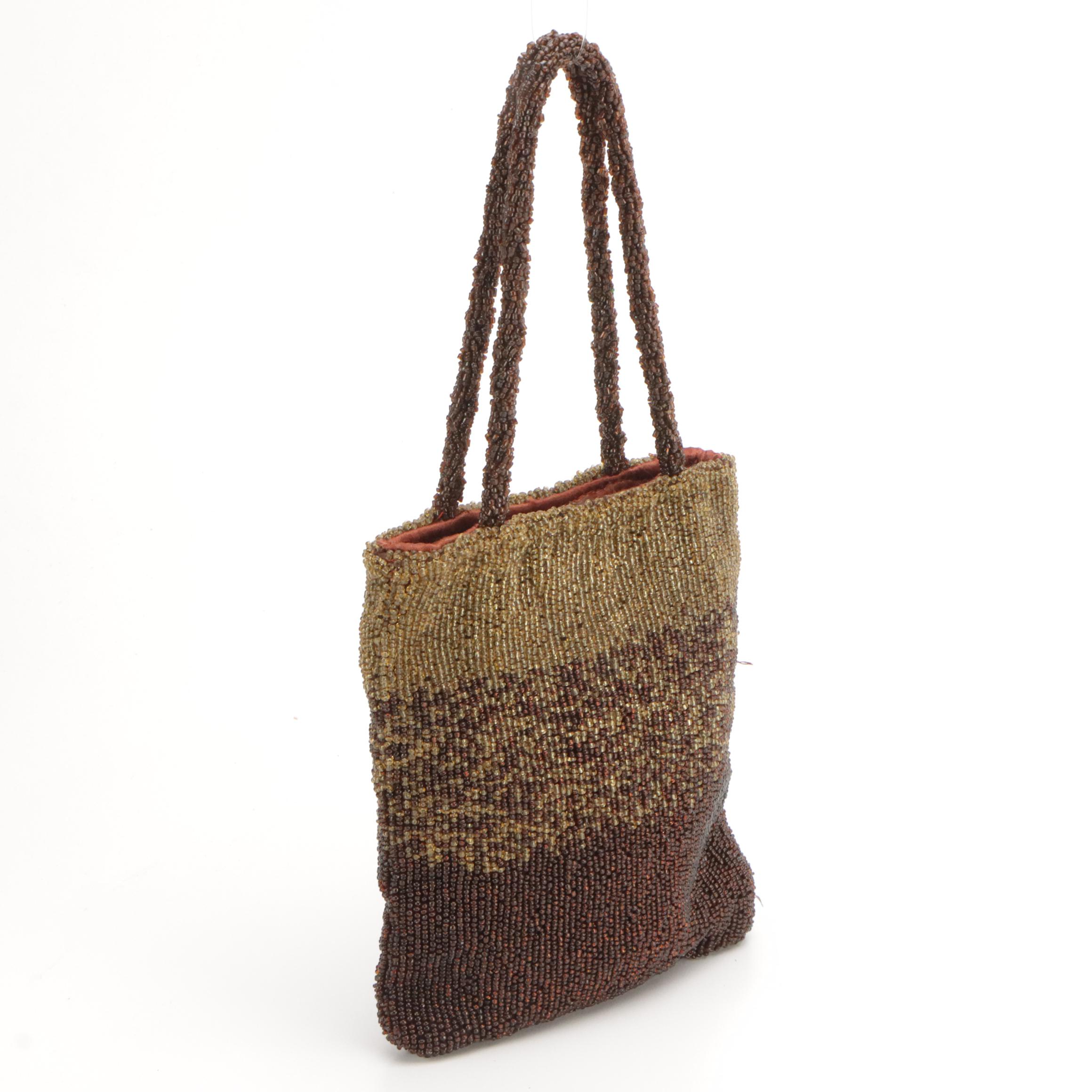 Jane Shilton Leather Top Handle Bag with Caché & Other Bead Embellished Bags