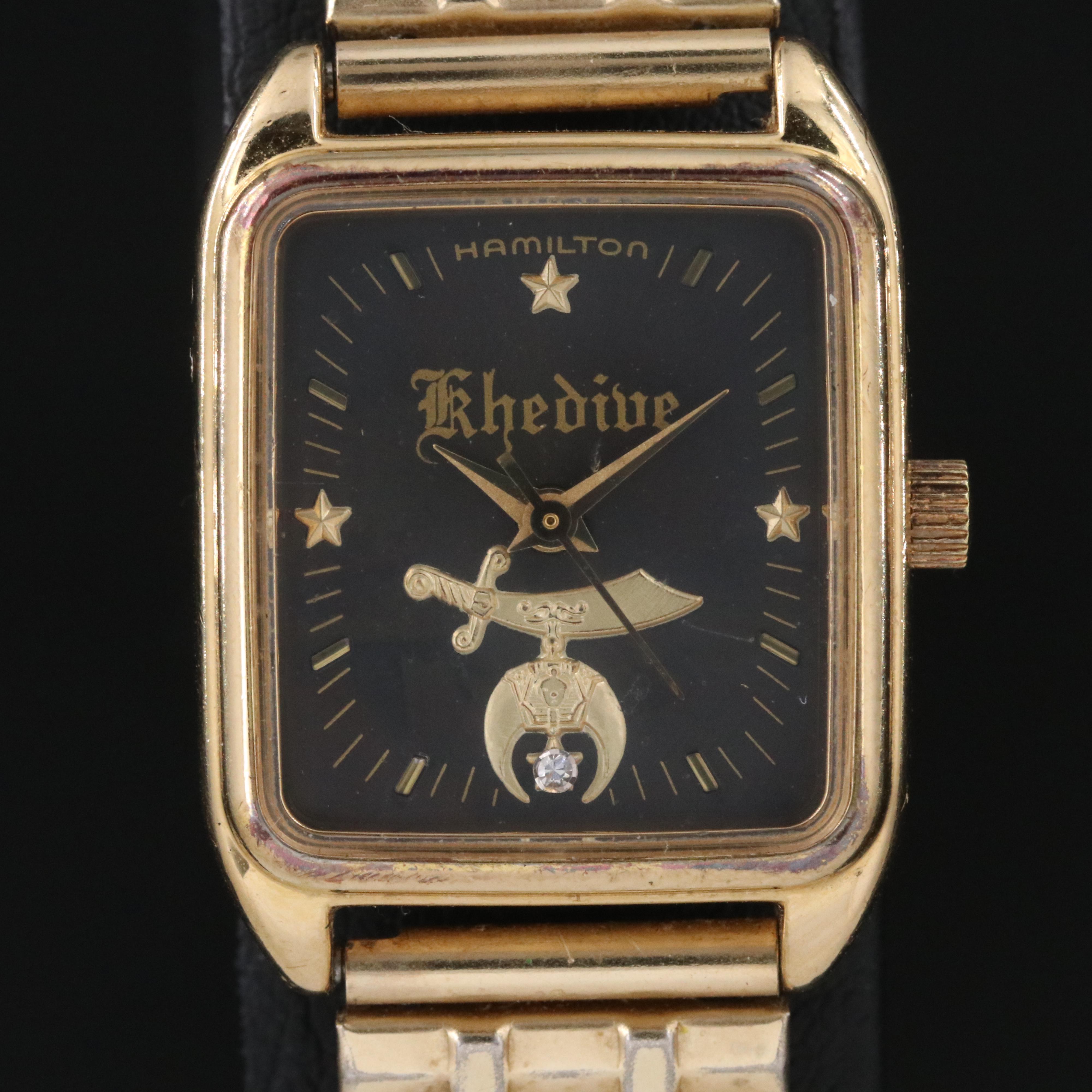 Vintage Hamilton Masonic Quartz Watch