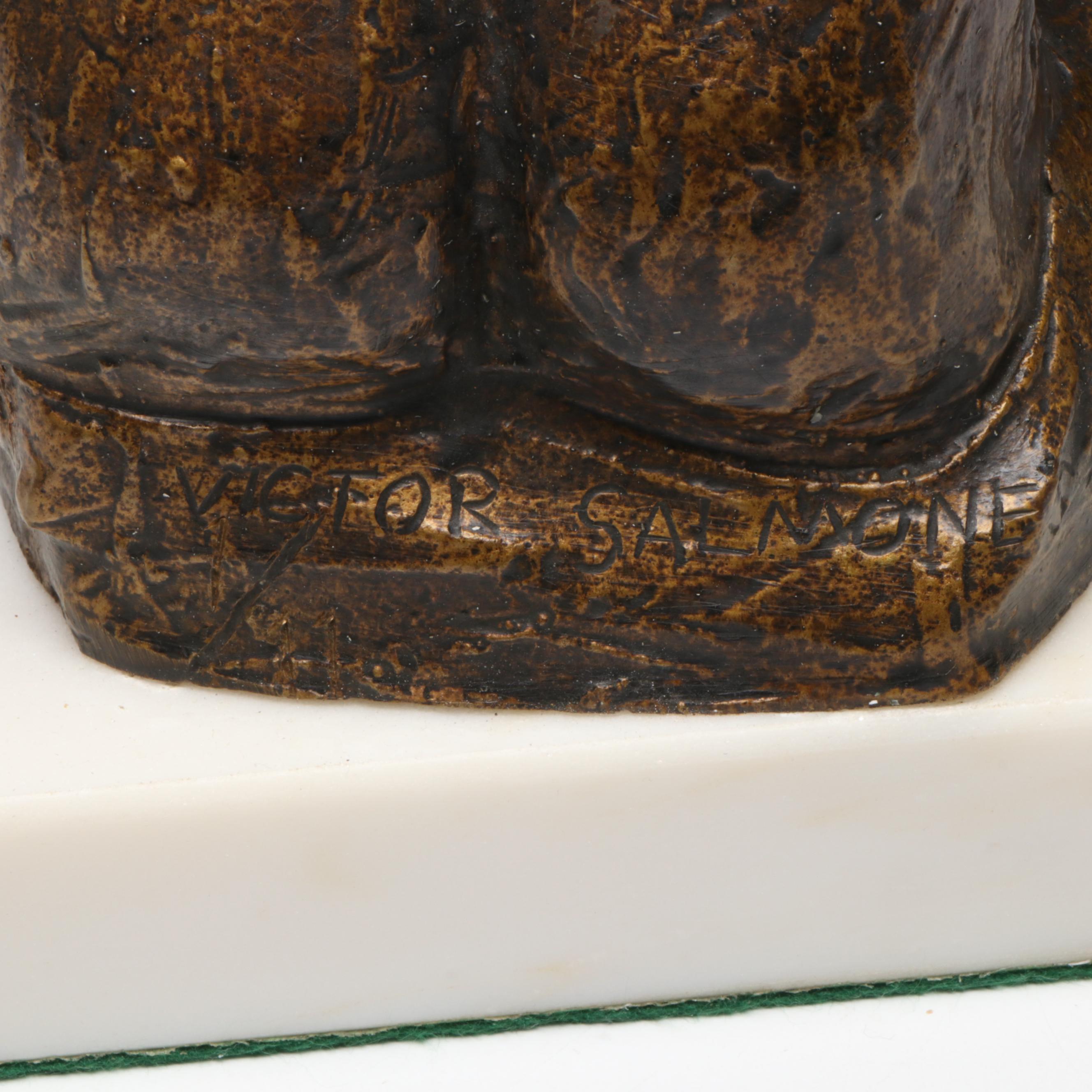 Victor Salmones Patinated Bronze Nude Figures