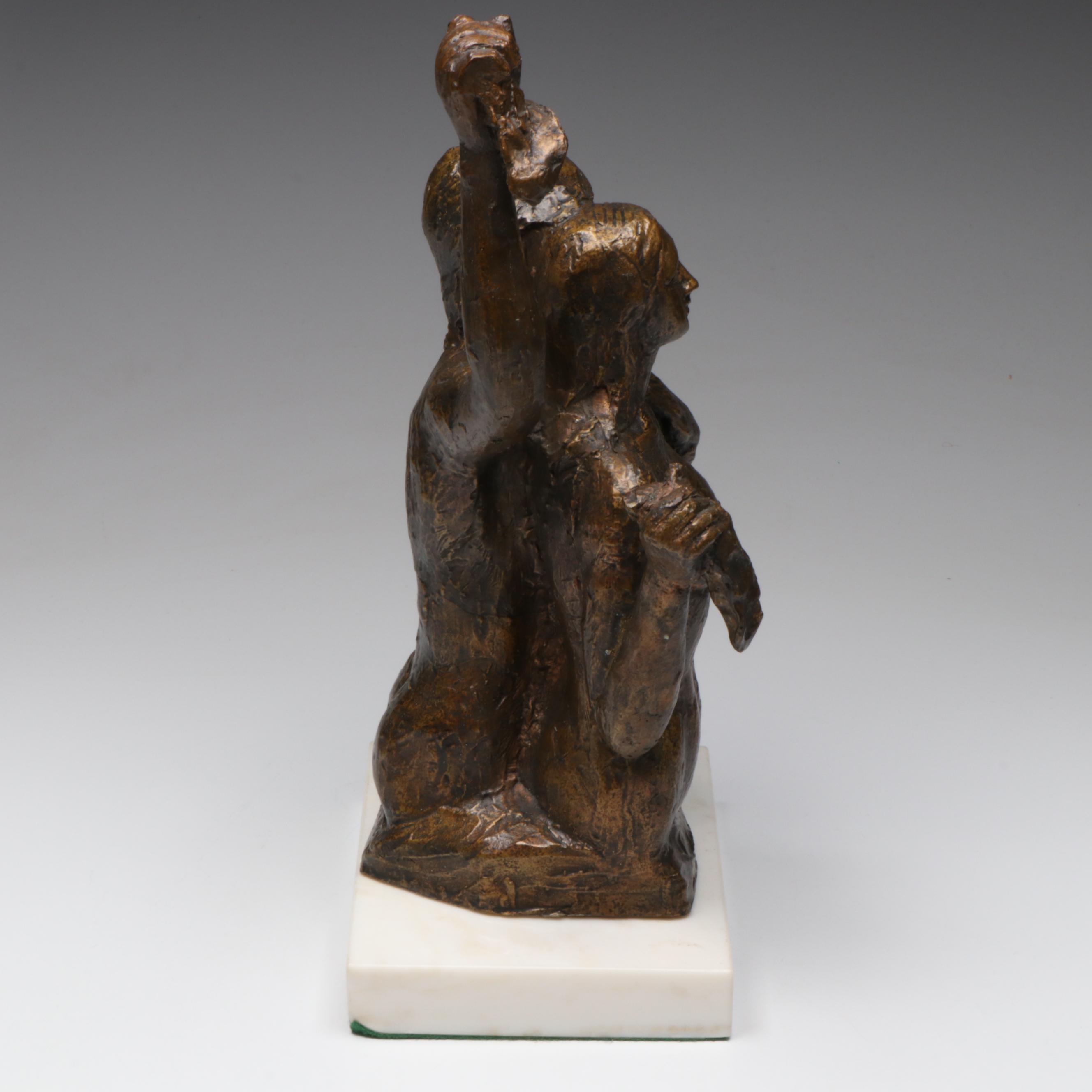 Victor Salmones Patinated Bronze Nude Figures
