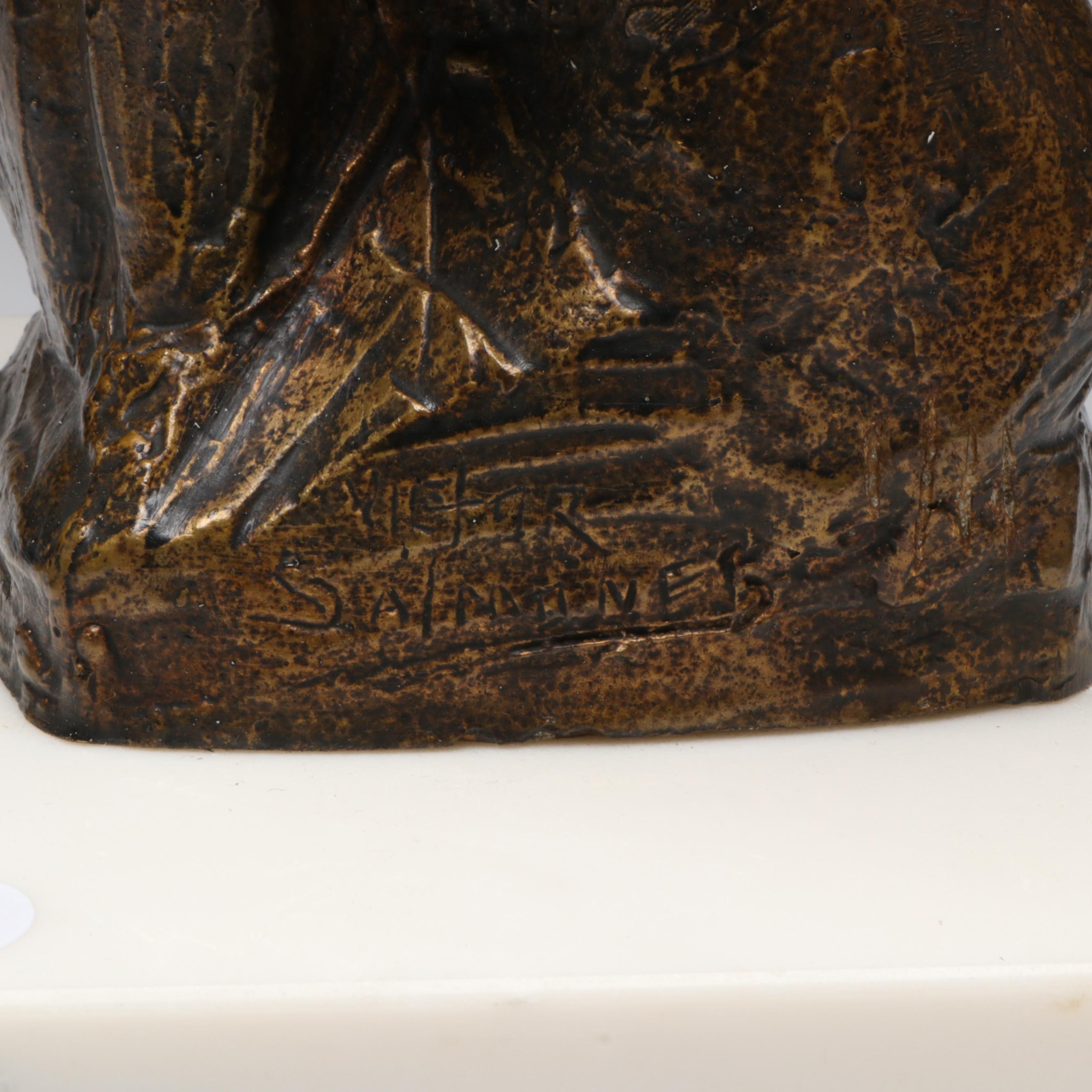 Victor Salmones Patinated Bronze Nude Figures