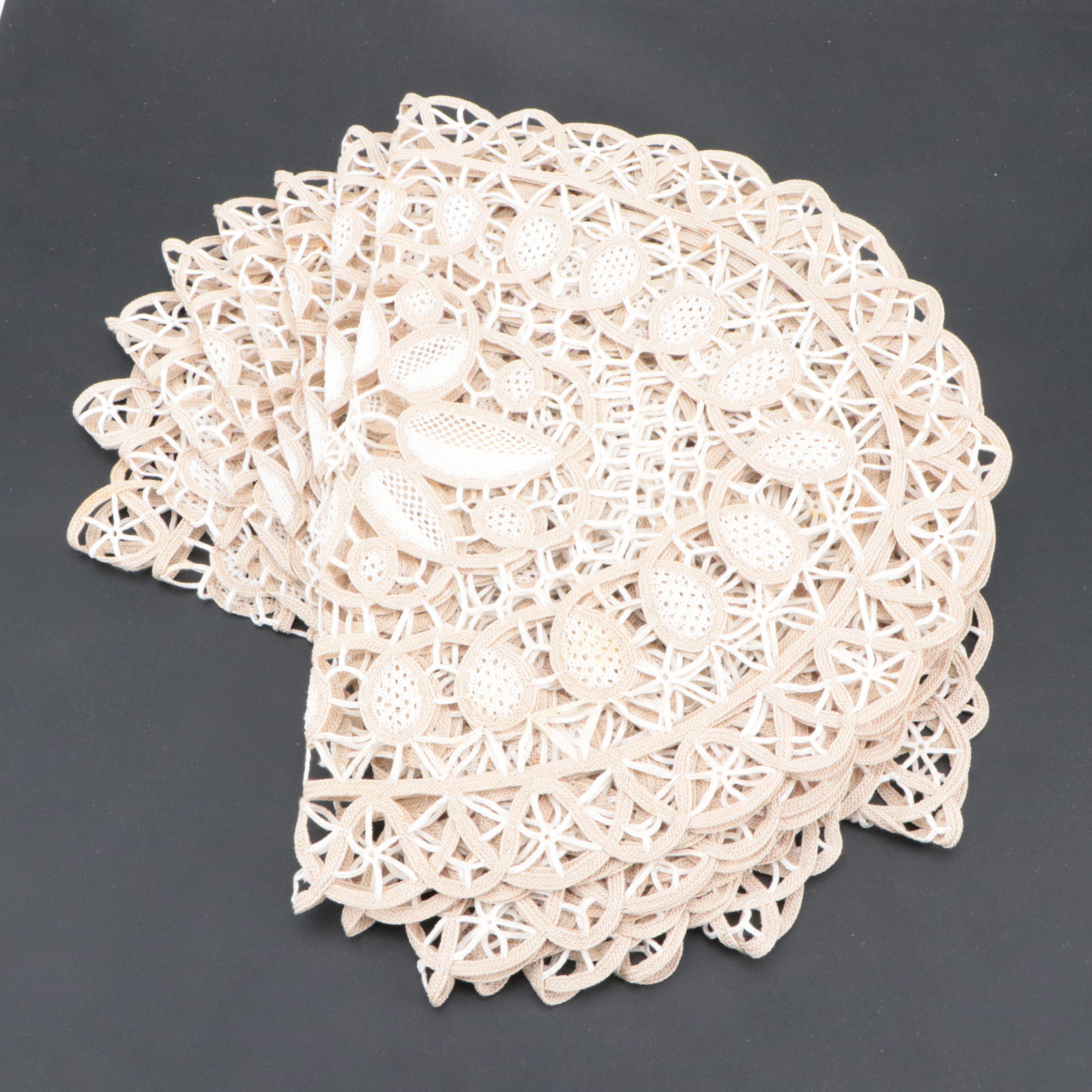 Batik, Lace, and Other Table Linens, Mid to Late 20th Century