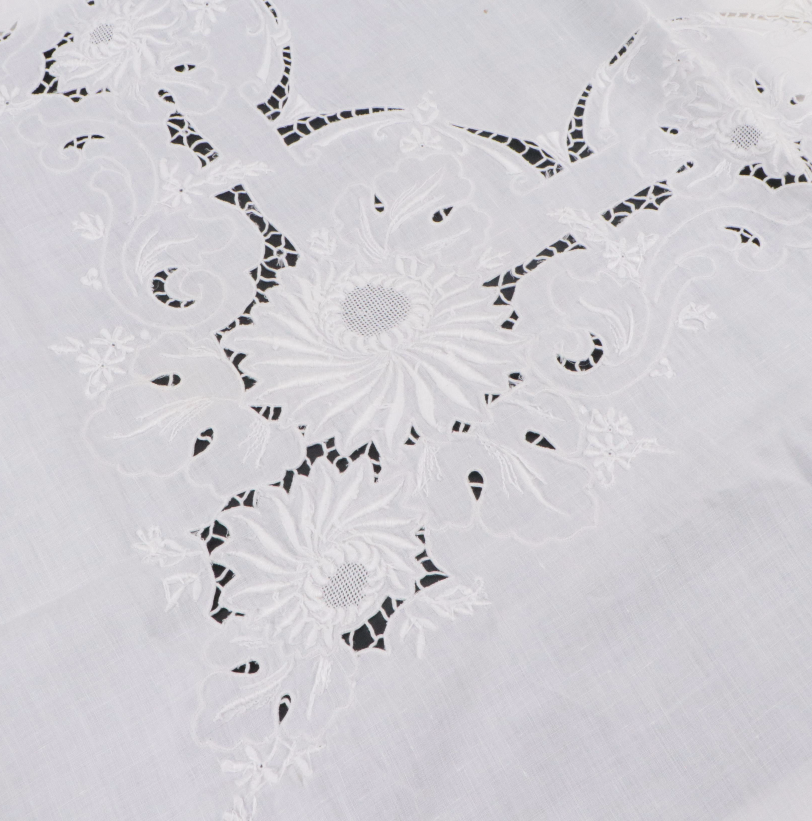 Batik, Lace, and Other Table Linens, Mid to Late 20th Century