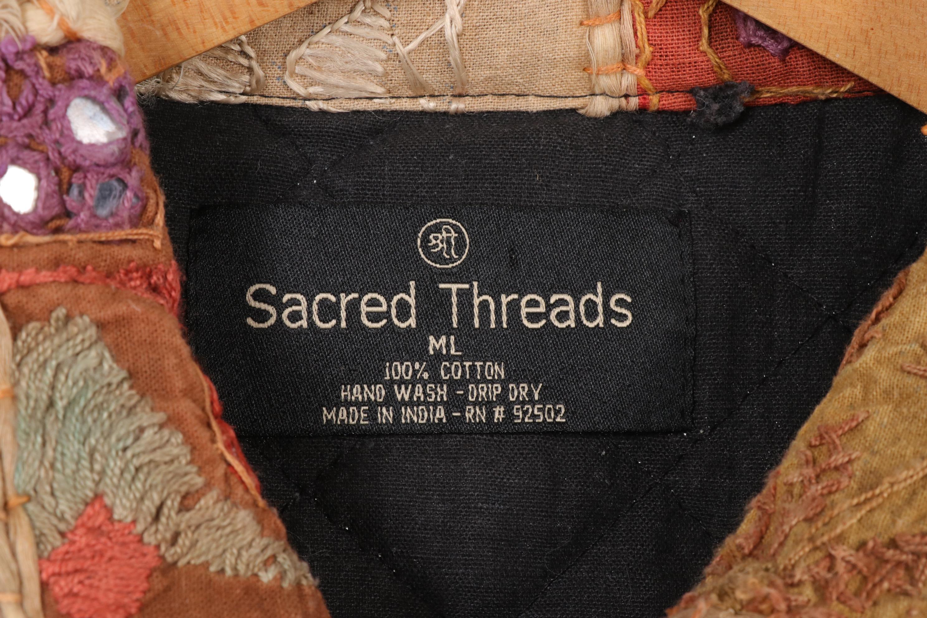 Sacred Threads Embroidered Patchwork in Set of Quilted and Textured Jackets
