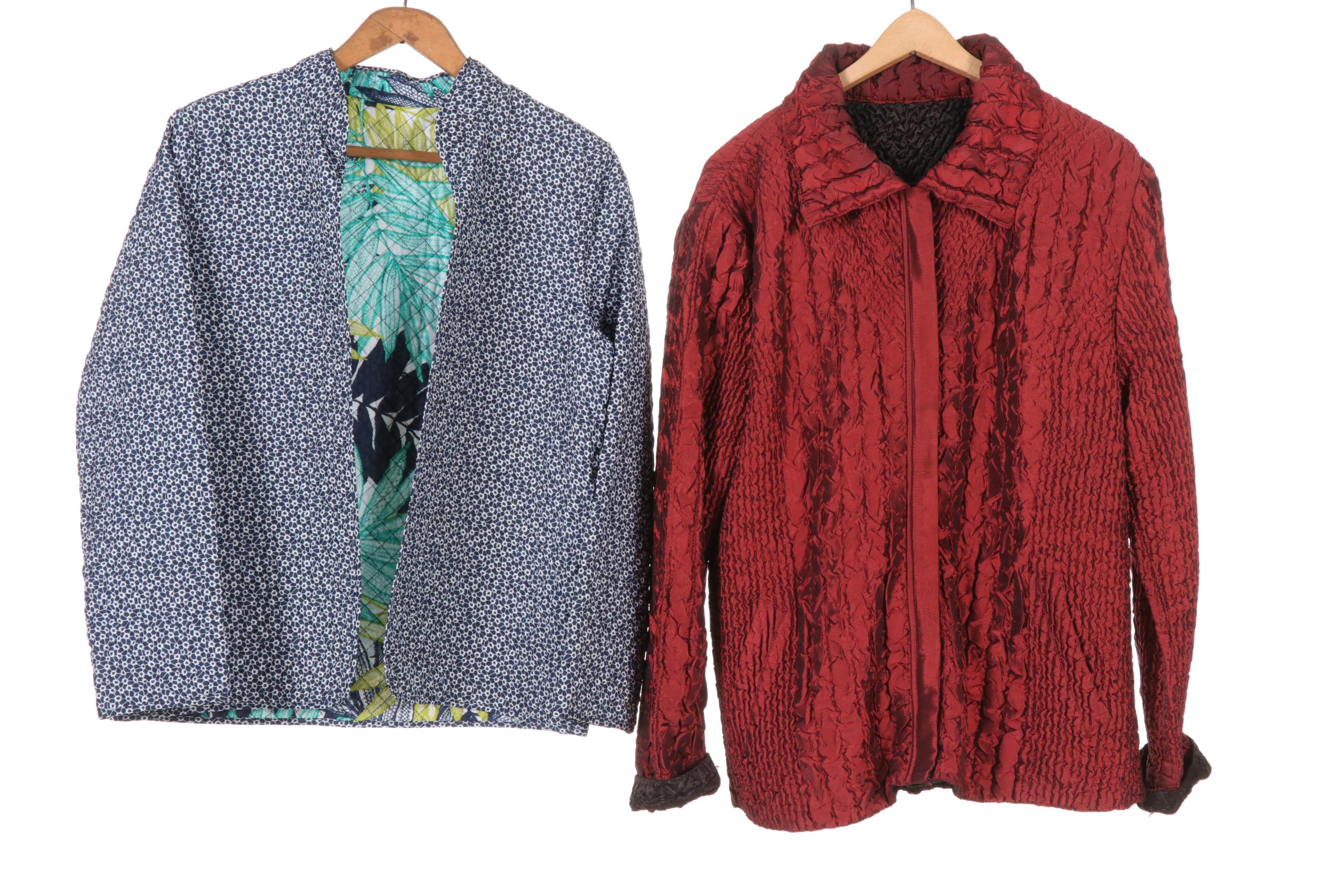 Sacred Threads Embroidered Patchwork in Set of Quilted and Textured Jackets