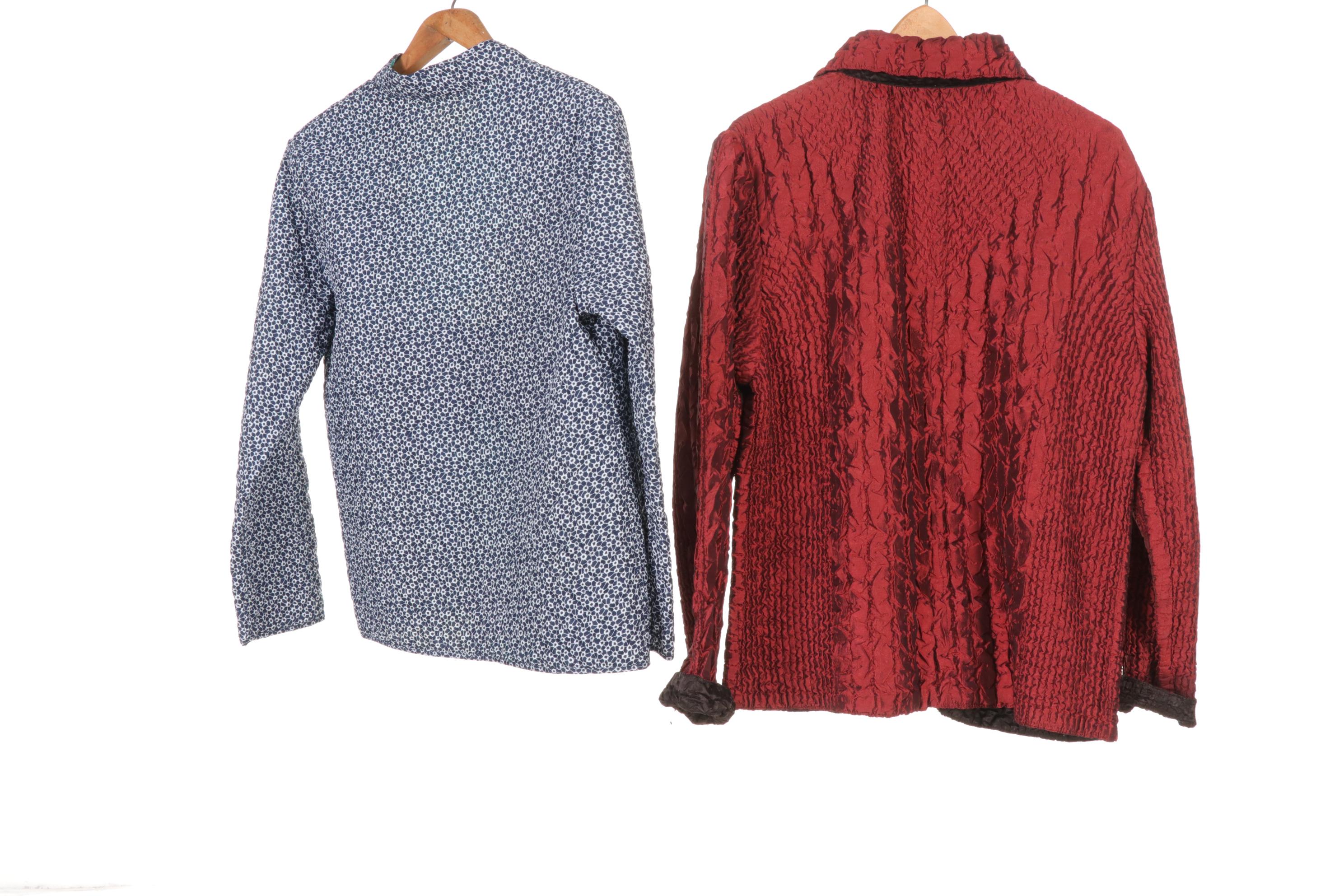 Sacred Threads Embroidered Patchwork in Set of Quilted and Textured Jackets