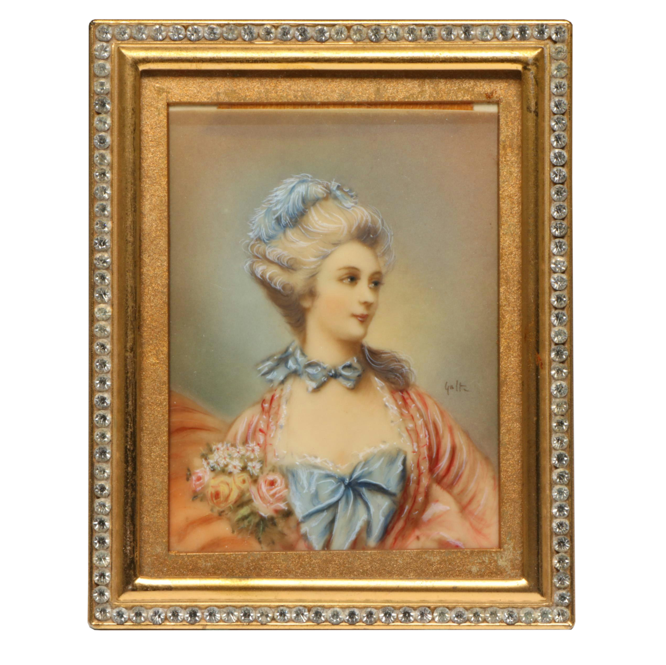 Portrait Miniature of 18th Century Woman, Early to Mid-20th Century