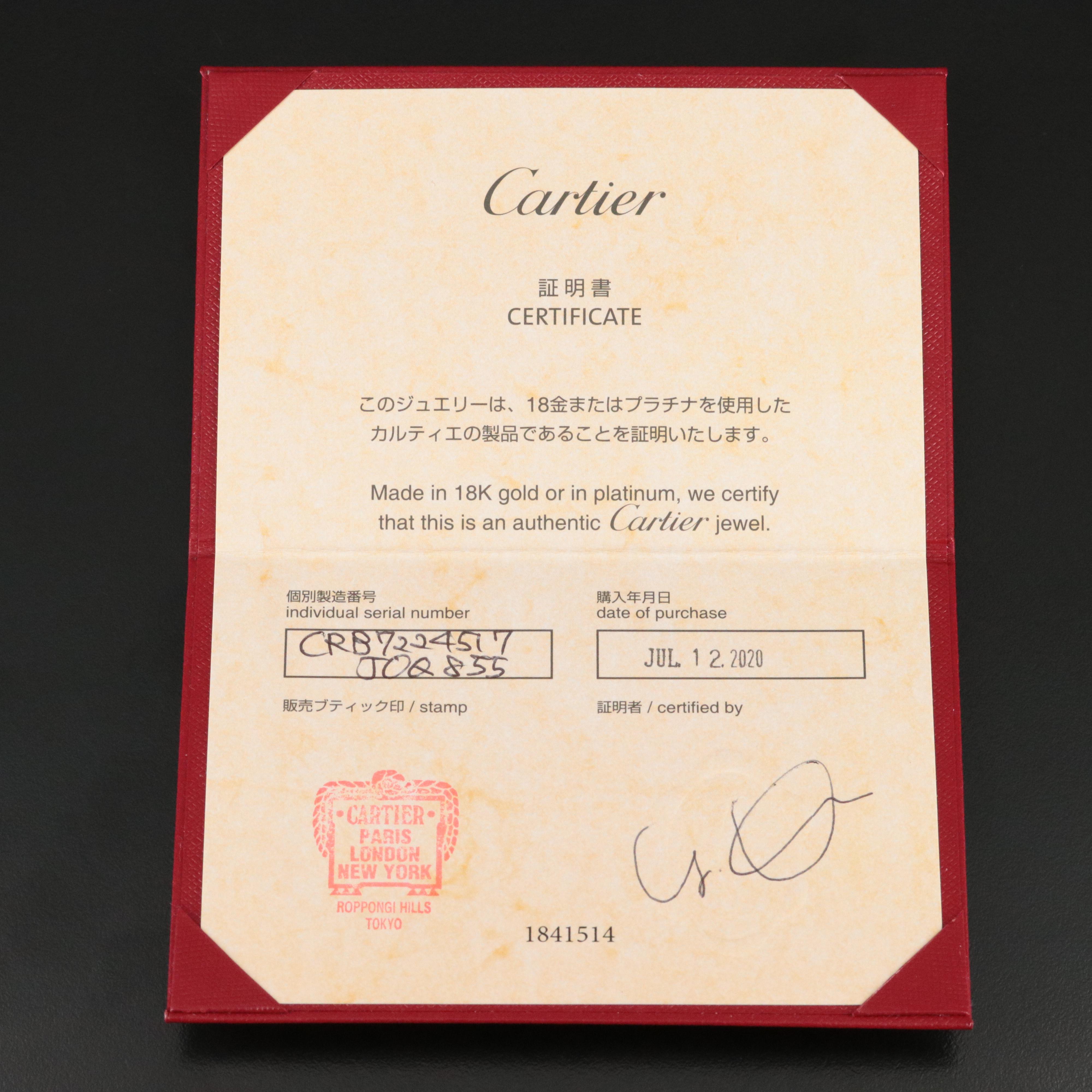 Cartier D'Amour 18K Diamond Solitaire Necklace