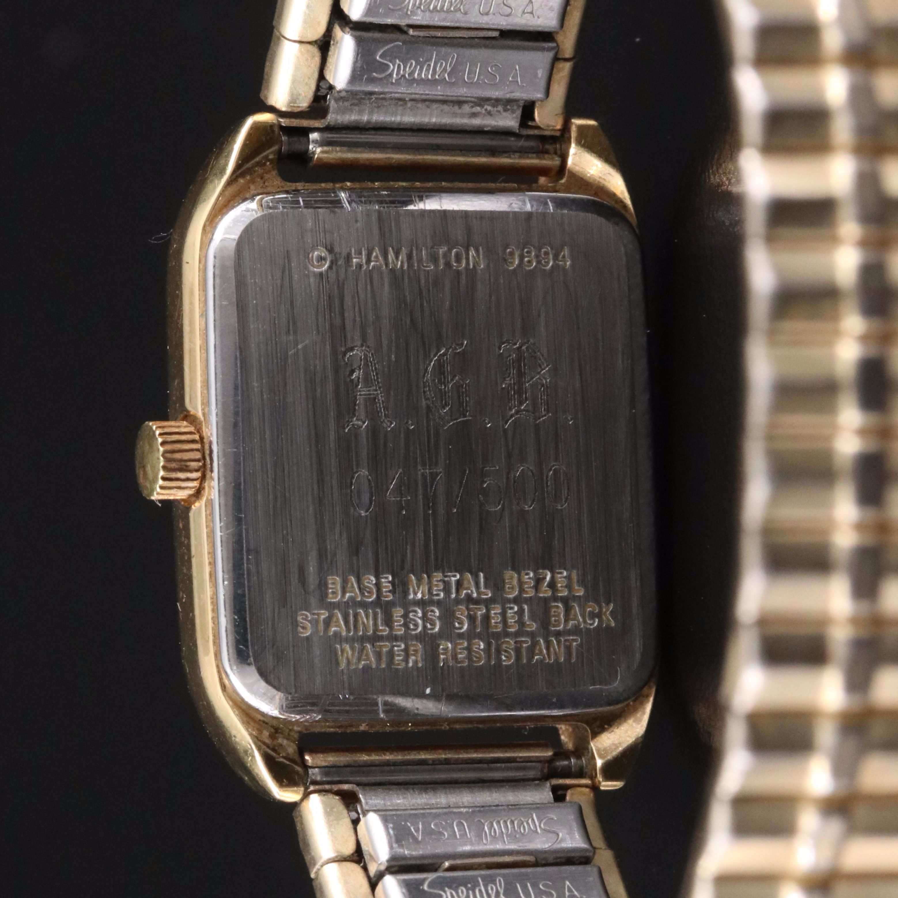 Vintage Hamilton Masonic Quartz Watch