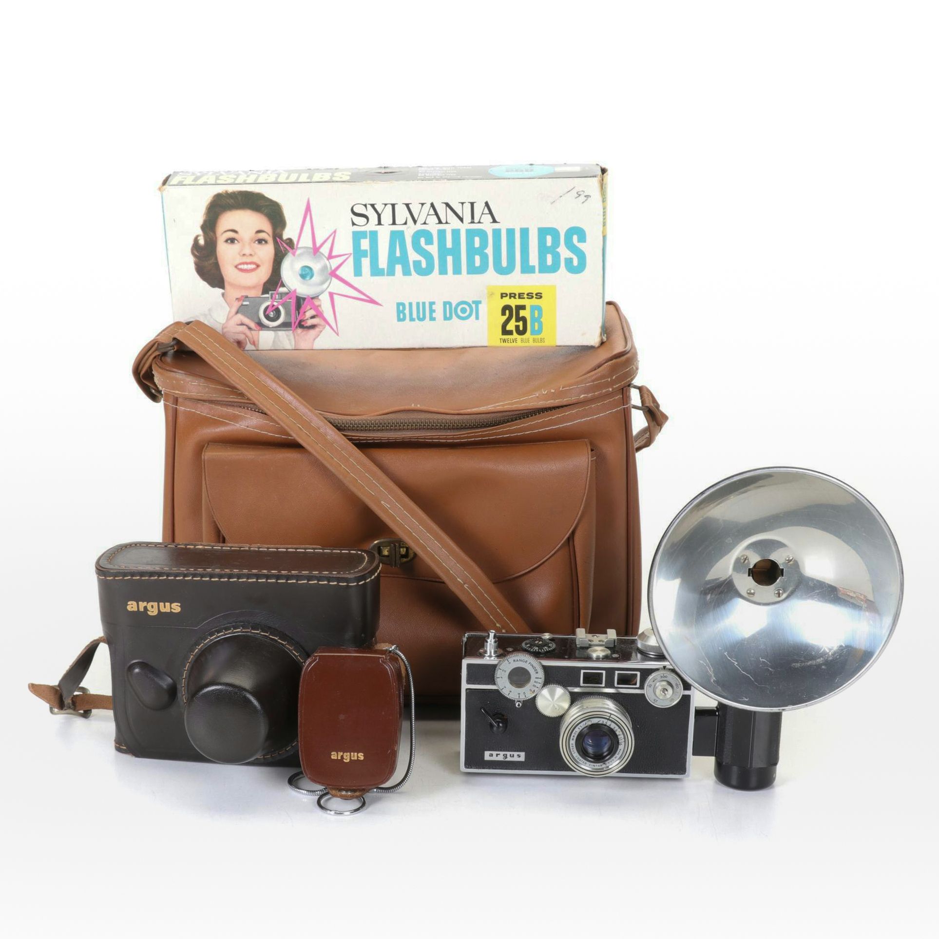 Argus C3 35mm Camera with Flash & Other Accessories