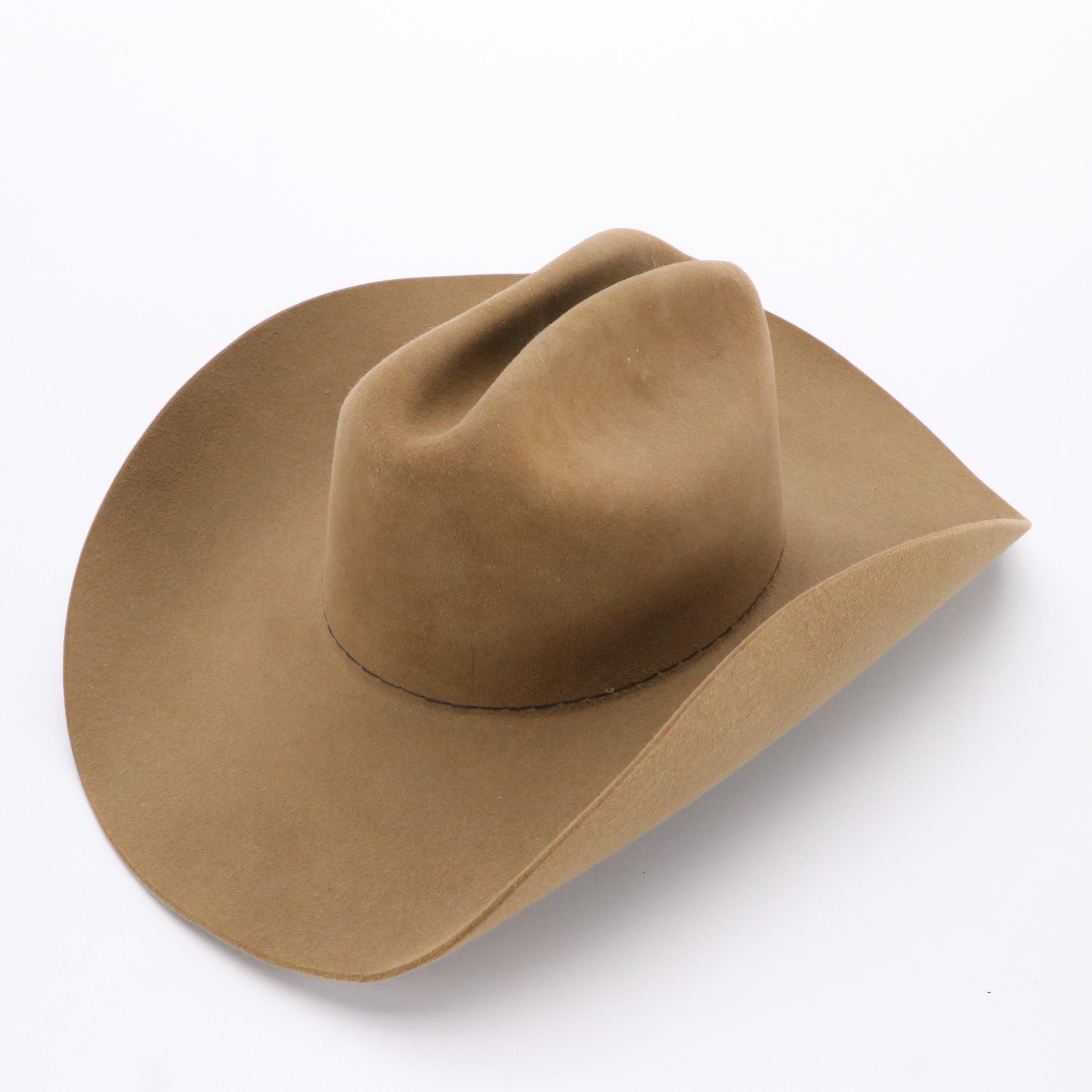 Stetson 6X Beaver Fur Felt Rancher, Hidalgo Straw Hat, Other Wool Felt Hat
